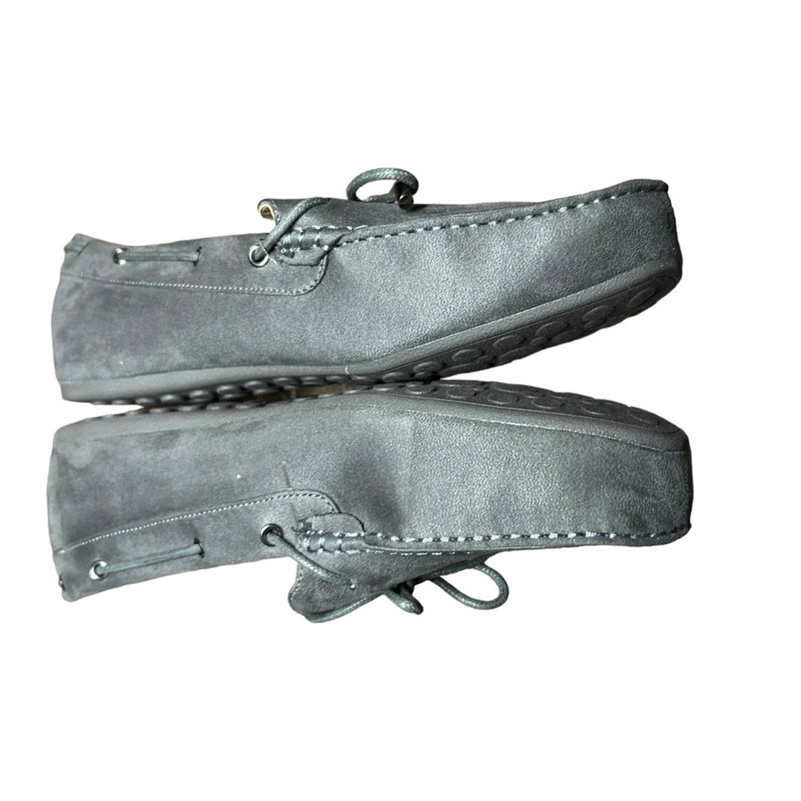 Journee Collection Thatch Classic Grey Moccasin Slip On Round Moc Toe NEW Size 9