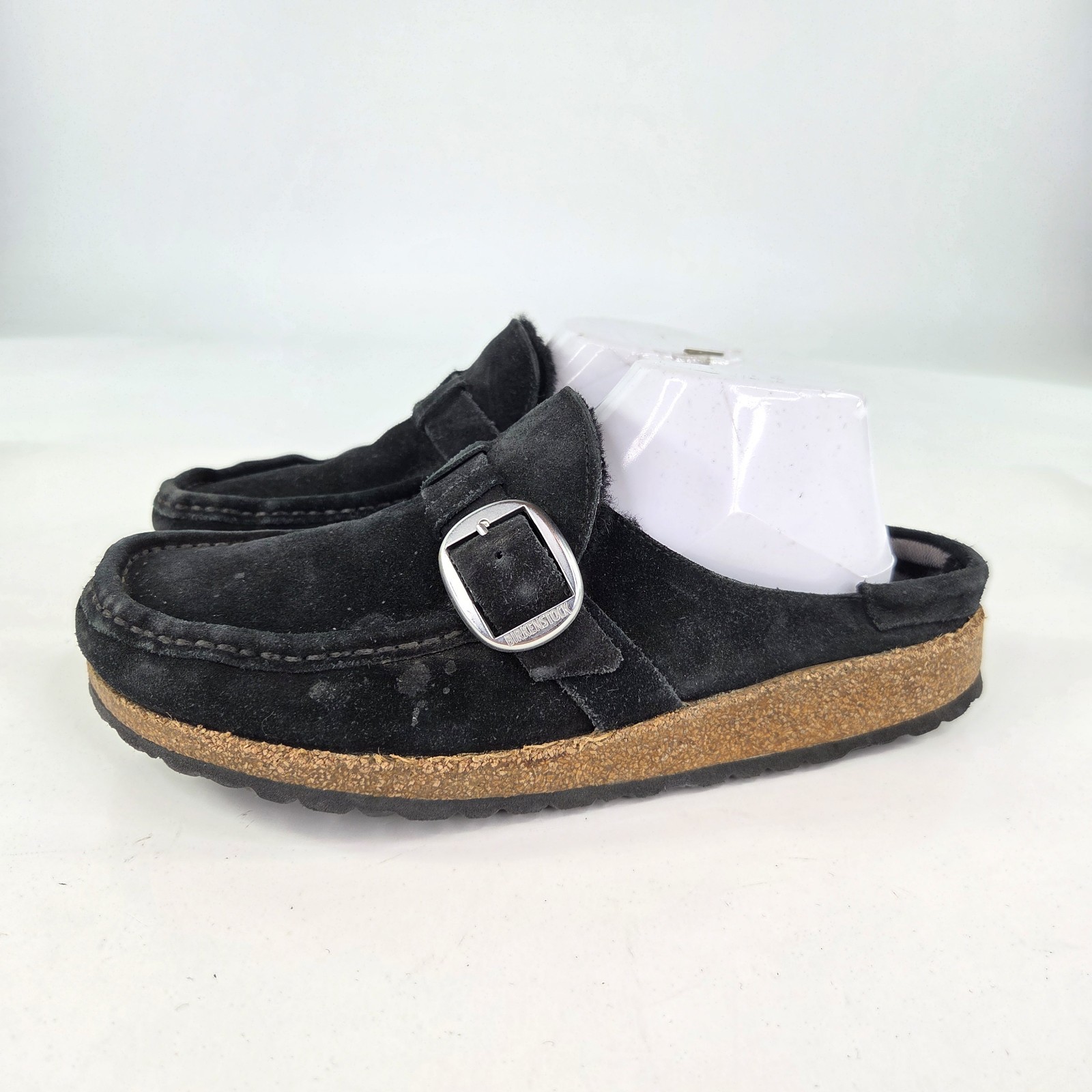 Birkenstock Buckley clogs US 10 Women’s Black Suede Slip-On Footbed Germany Shoe