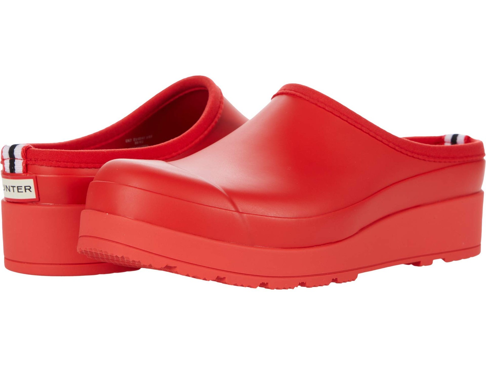 Hunter Womens Original Play Clog Mule, Rot