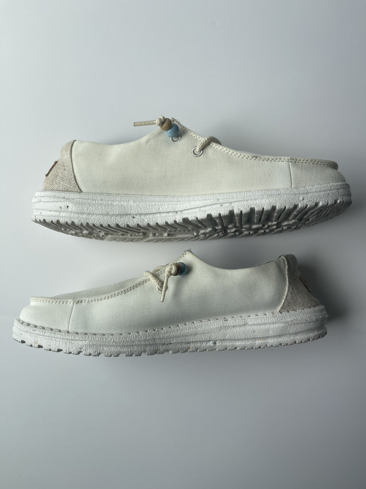 Hey Dude Shoes Women’s 8 Wendy Natural Salt Slip On Casual Cork Fringe