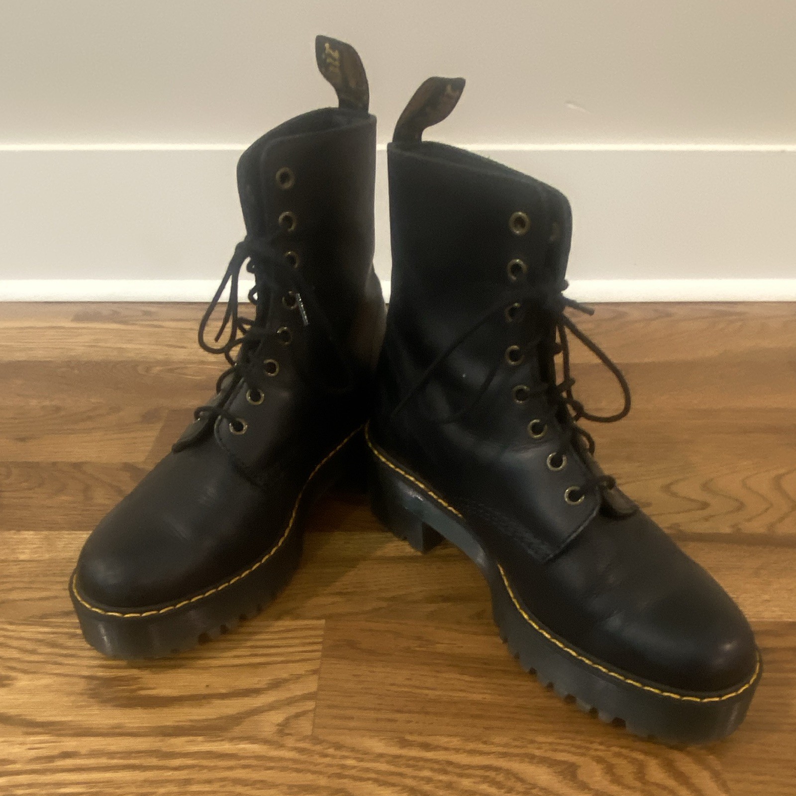 Dr. Martens Air Wair 1460 W Combat Style Black Boots Women’s Size US 10