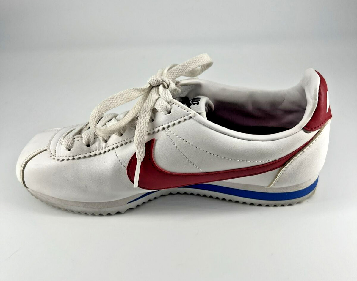 Nike Classic Cortez Swoosh Womens White Varsity Red Sz 7 Forest Gump 807471-103