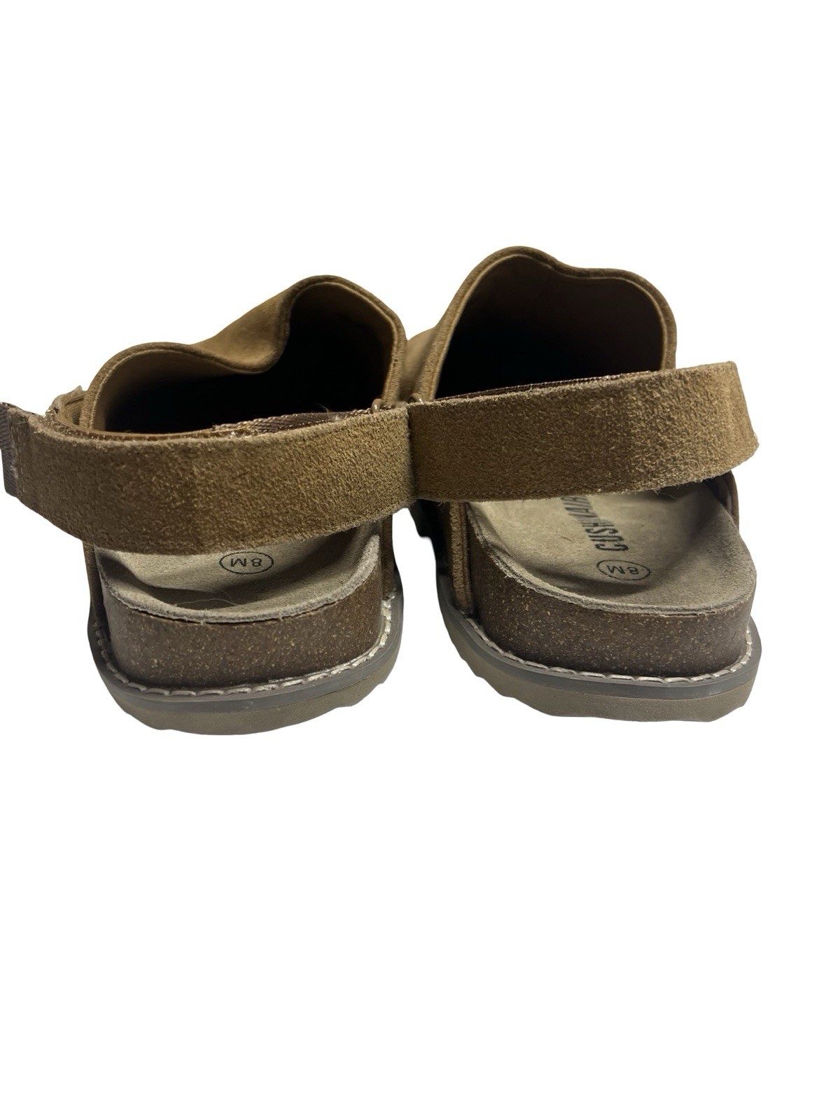 Cushionaire Clogs Boulder Shoes in Chestnut Leather Suede Slip-On Women’s Sz 8