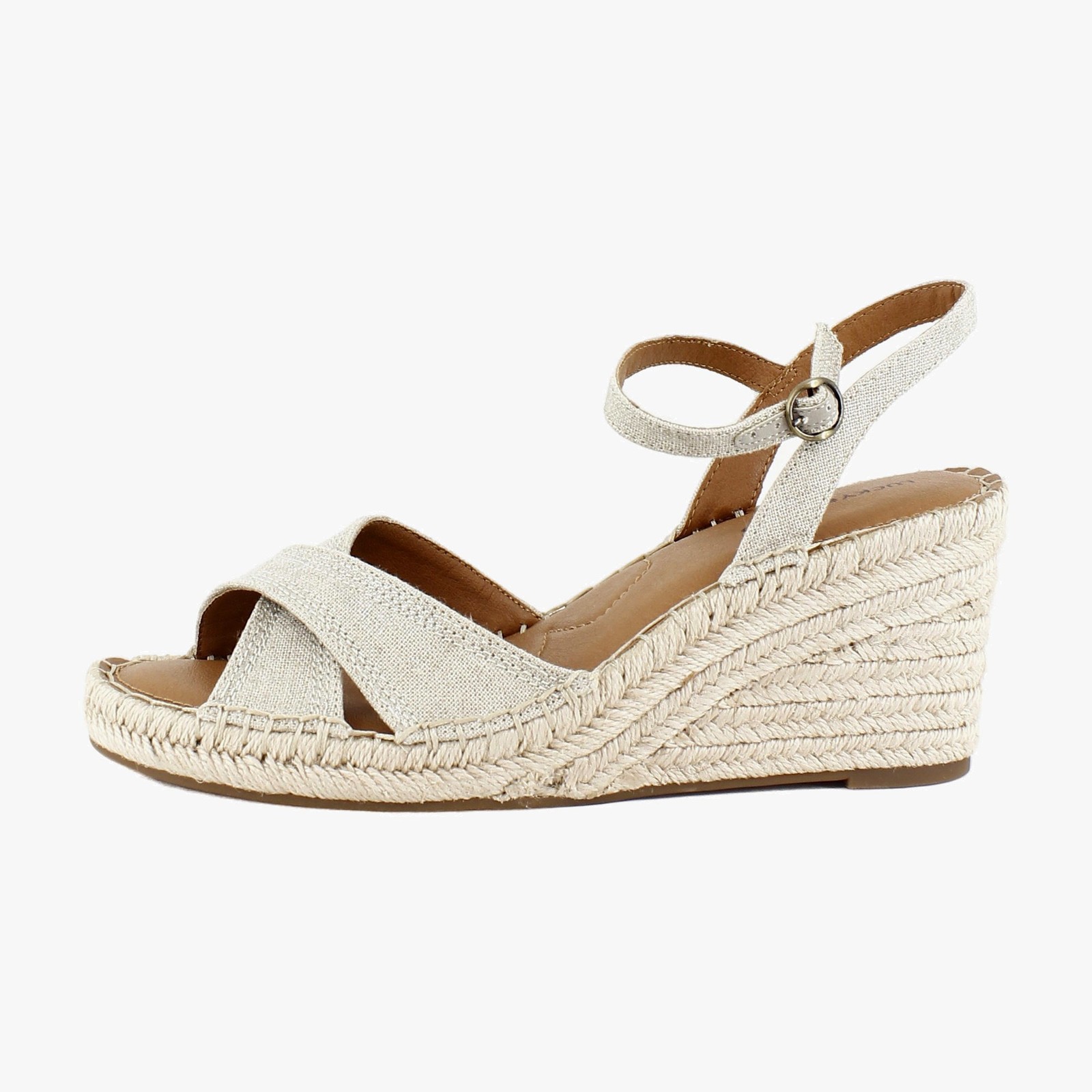 Lucky Brand Candyr Women’s Sandals Natural/Platinum Size 11 M