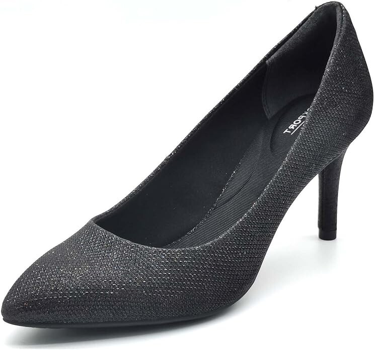 Brand New Rockport Women’s Total Motion 75 mm PTH Plain Pump Black Glam US 8.5 M