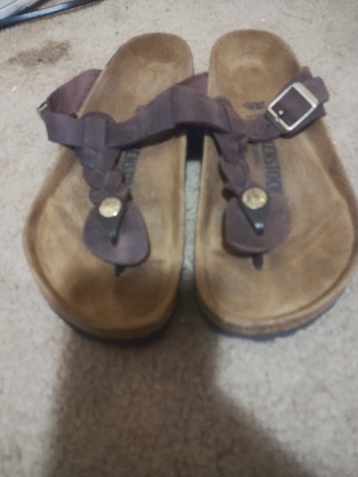 Birkenstock Gizeh Braided Brown Leather EU36/Womena 6