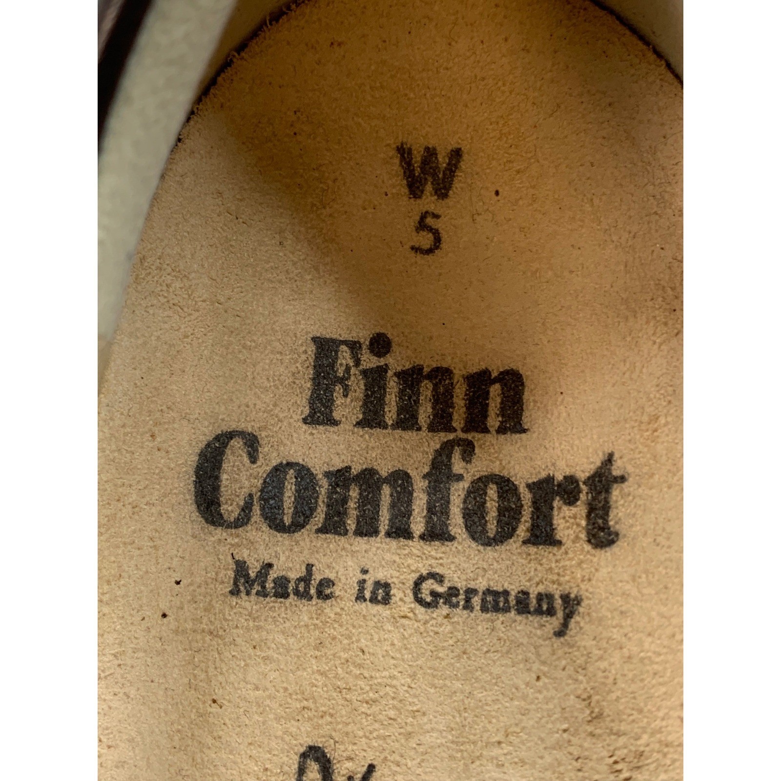 Finn Comfort Women’s Germany Bronze Brown Leather Lace Up Walking 7.5 Shoes
