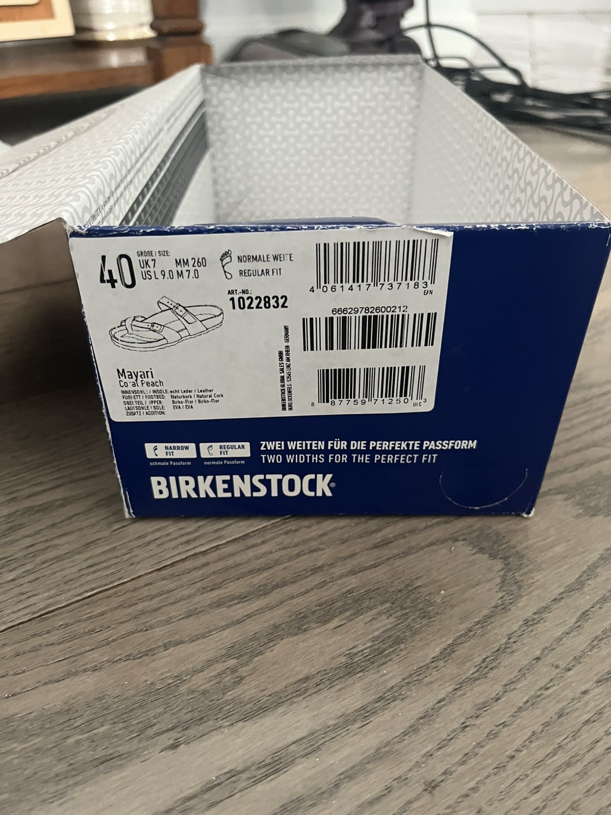 Birkenstock Mayari Coral Peach Regular Fit Size 9 Women EU 40