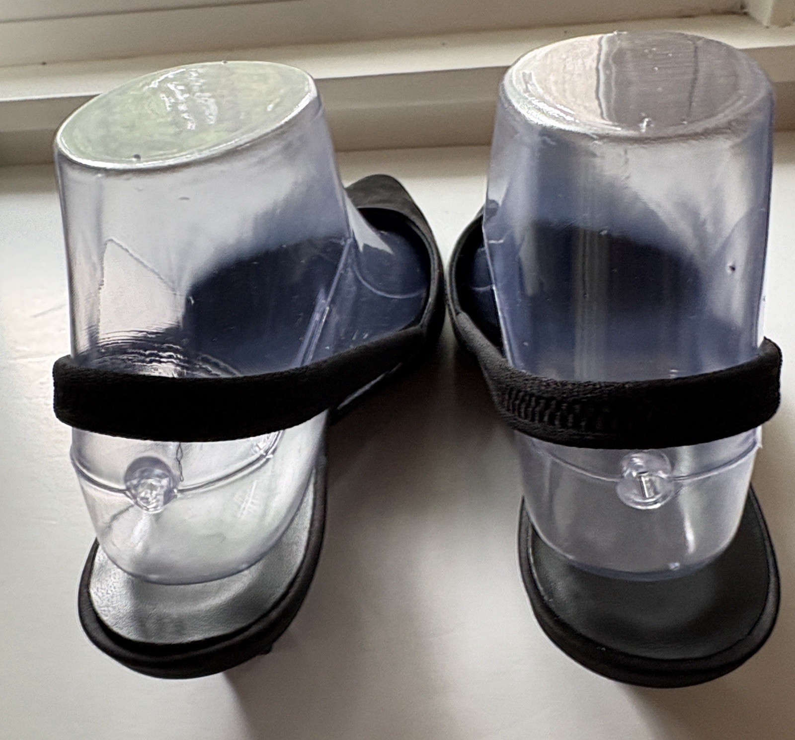JENNI KAYNE Black Satin Kitten Heel Shoes Sandals 38 New No Box