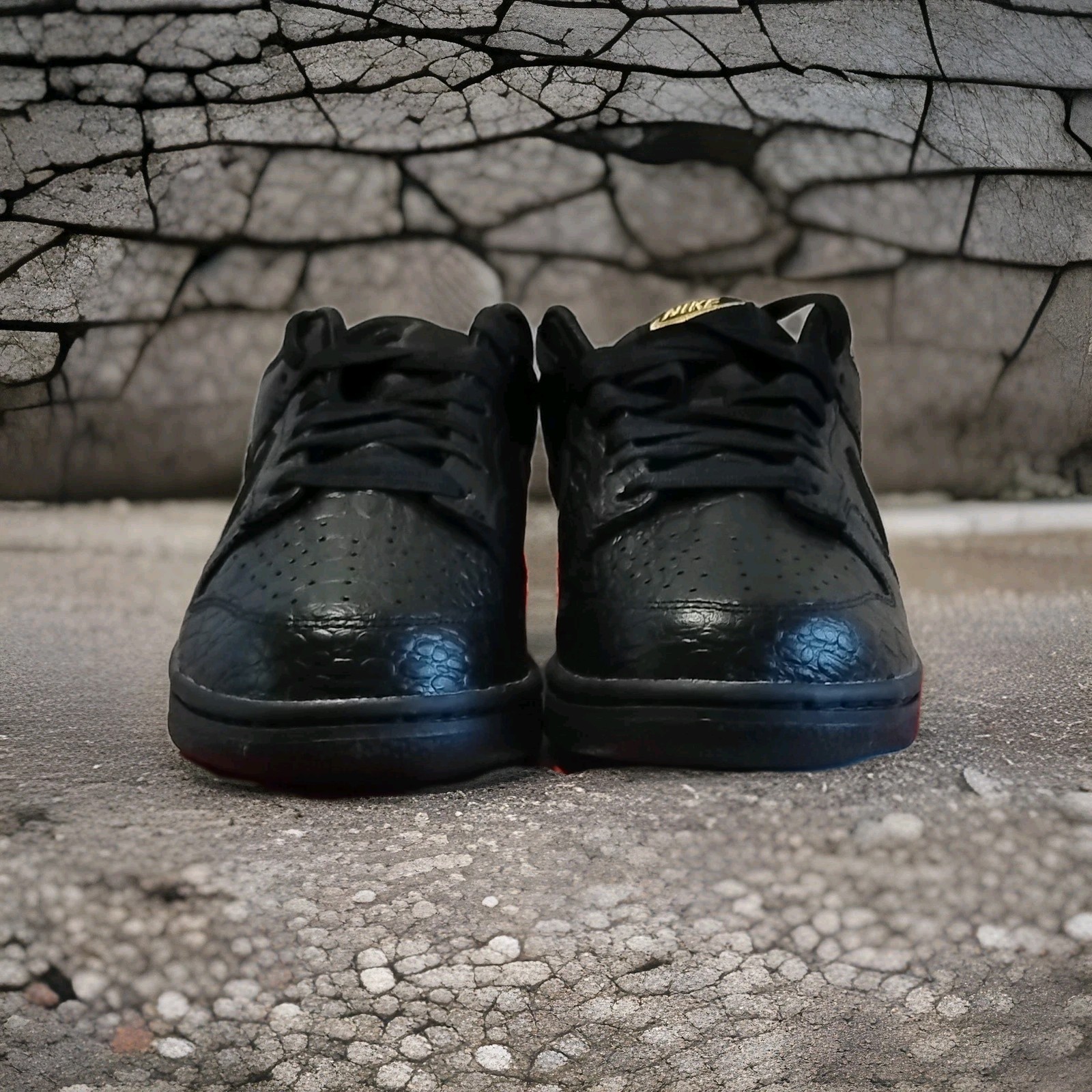 Nike Dunk Low Black Croc HV4388-001 Crocodile Women’s Sneakers Black