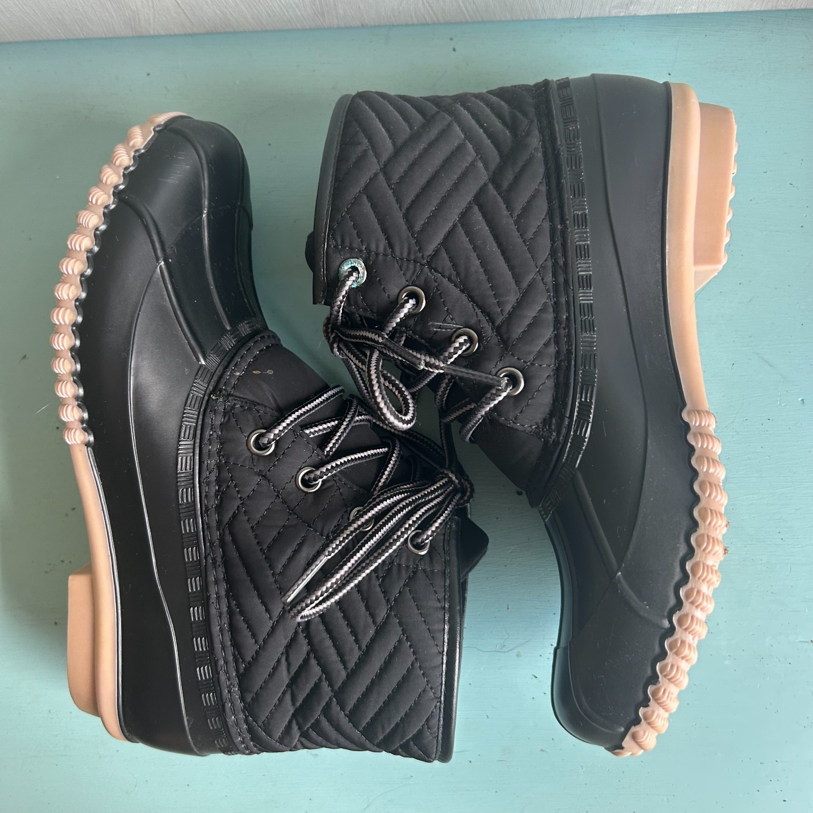 Magellan Outdoors Quilted Duck Boot Waterproof Rubber All Weather Size 6