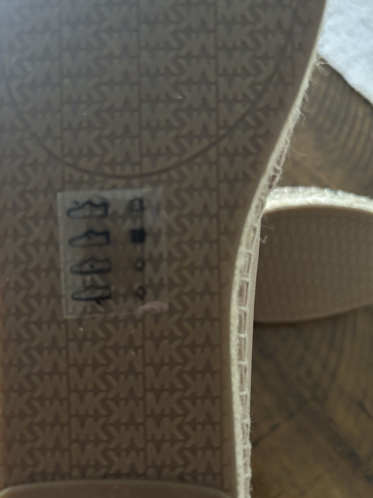 MICHAEL Michael Kors Women’s Leather Espadrille Flats Slip-On Cap Toe 9/40