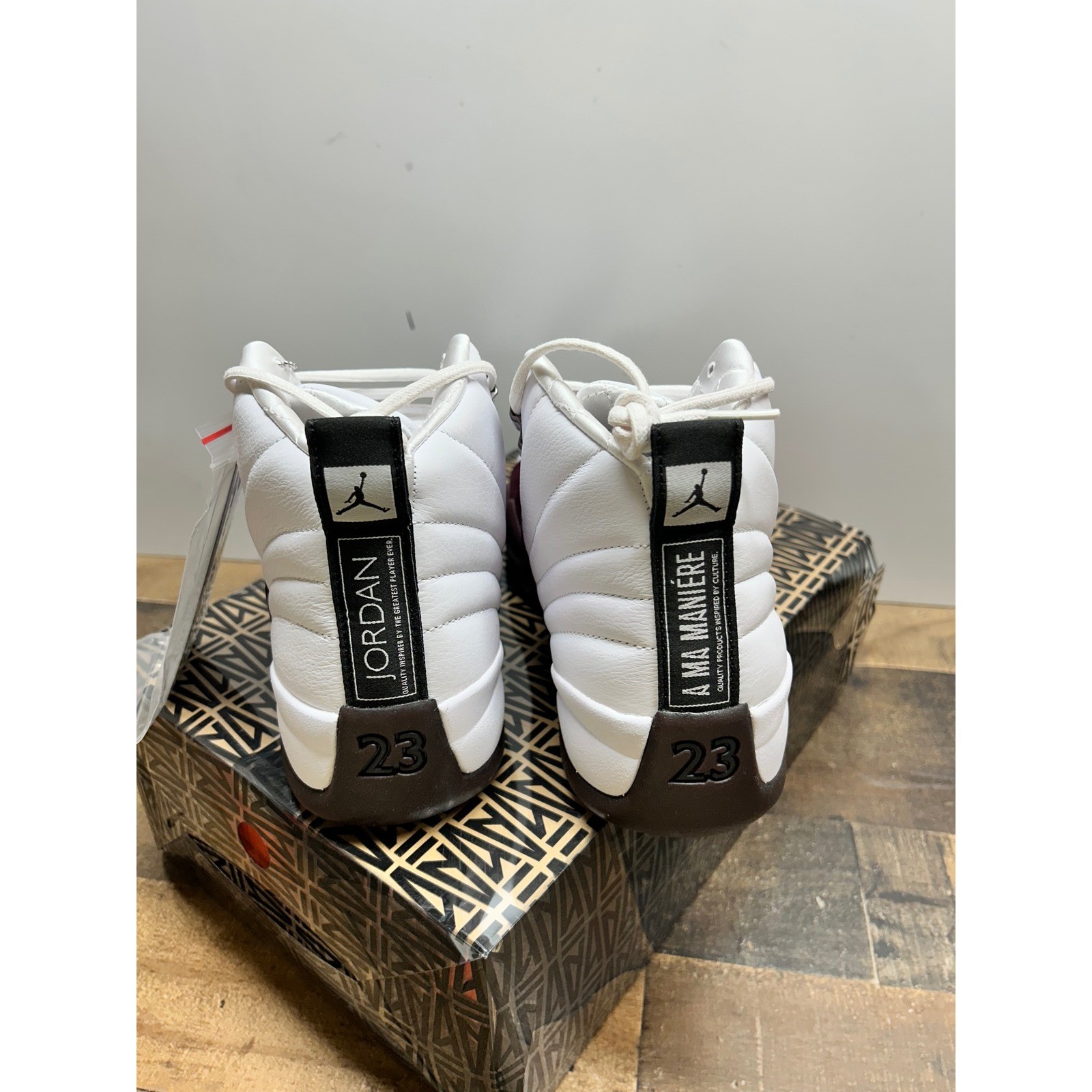 Jordan 12 Retro SP A Ma Maniére Burgundy Crush White DV0702 110 Women 8.5 Men 7