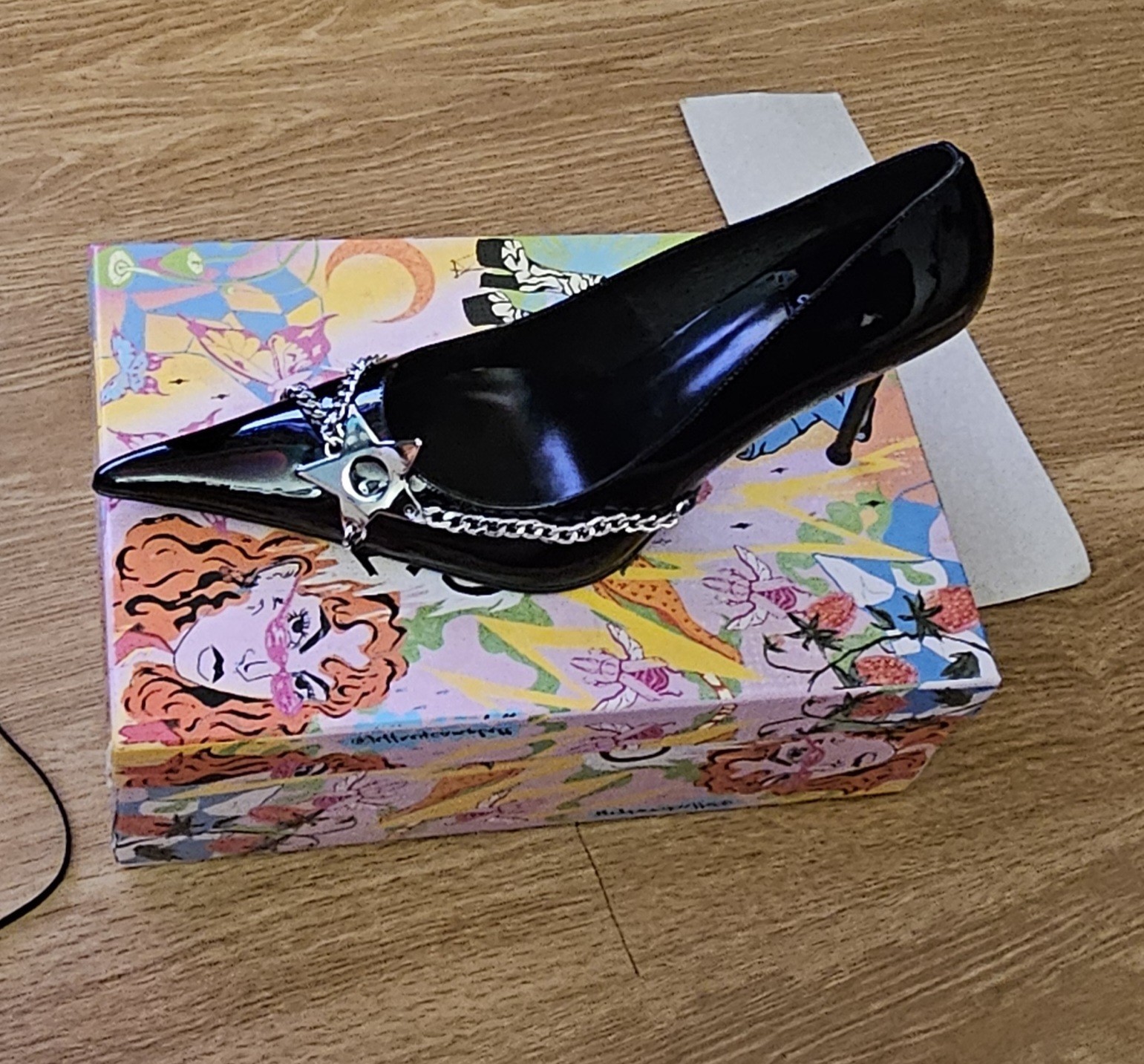 Jeffrey Campbell Pumps Size 11 – Etoile Black Patent w/ Silver Stars – Brand New