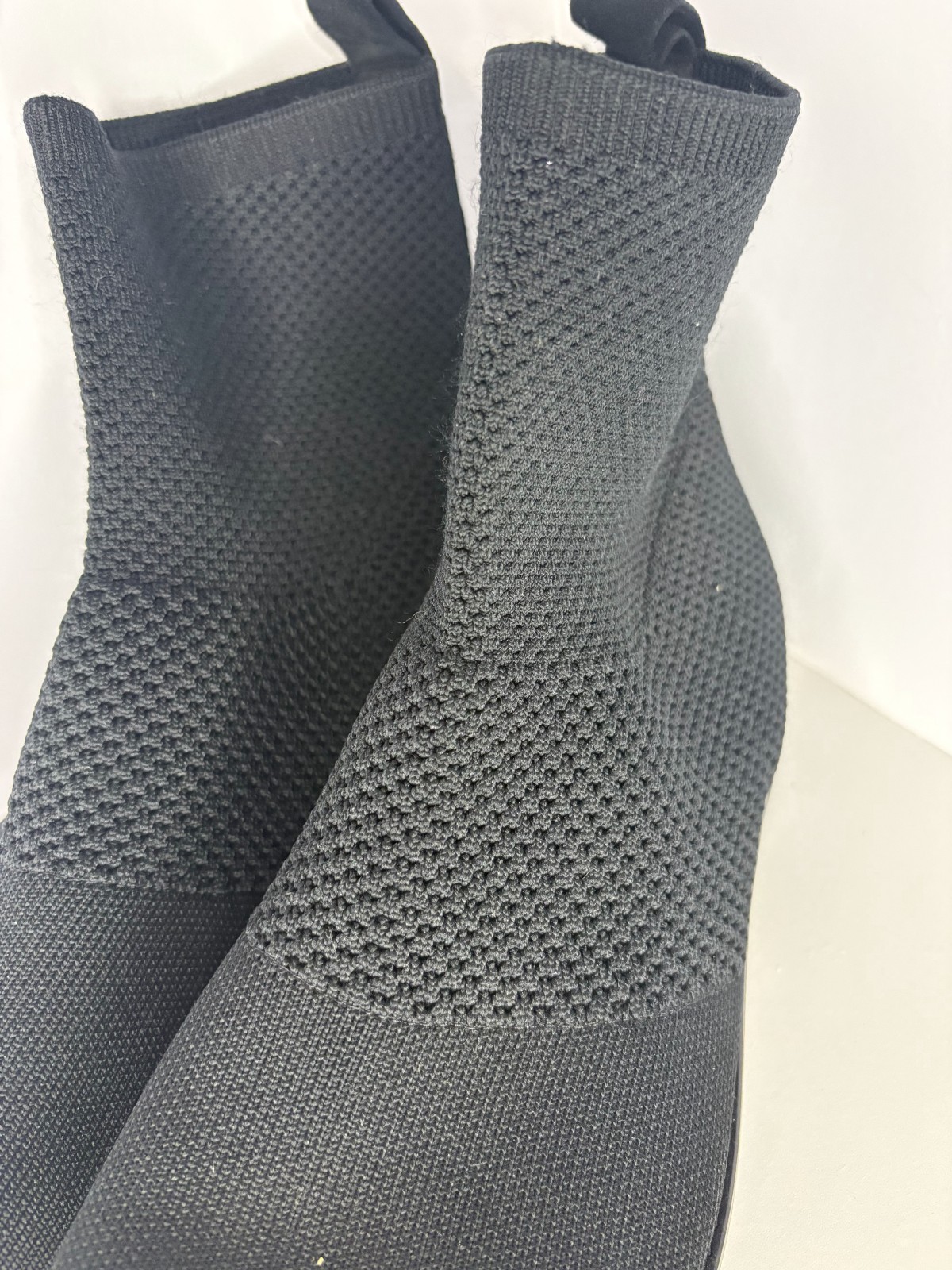 Eileen Fisher Stretch Rack Knit Sock Ankle Bootie Women’s Size 10 Round Toe