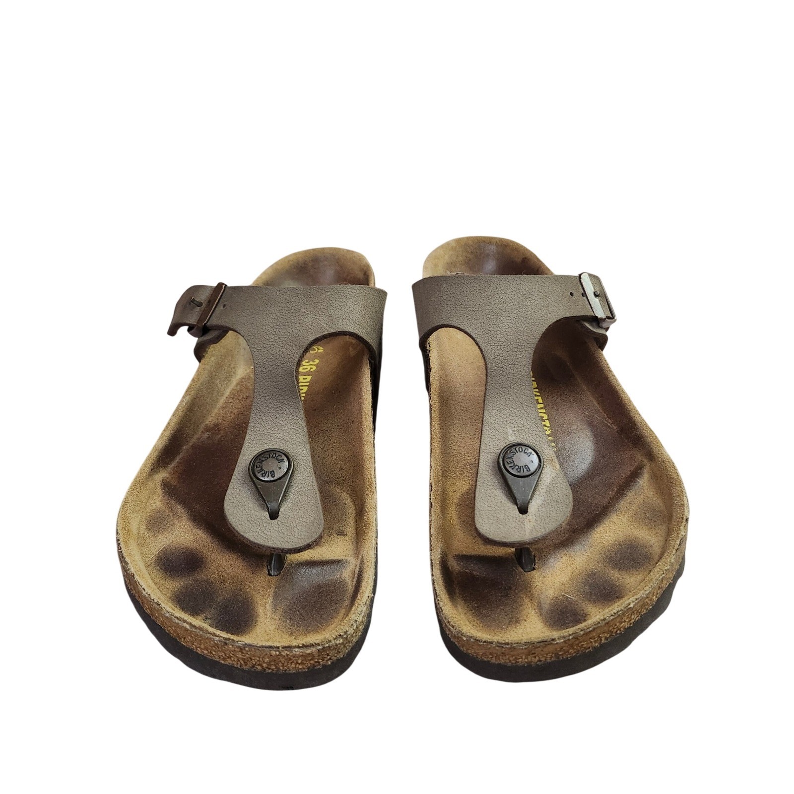 Birkenstock Gizeh Mocha Brown Birko-Flor Thong Sandals EU 36 US Women 5-5.5