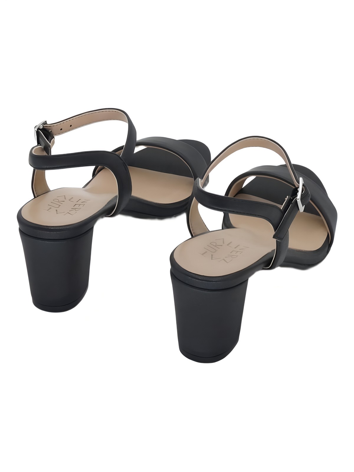 Naturalizer Bristol 2.5in Block Heel Dress Sandal Black US 6 EU 36