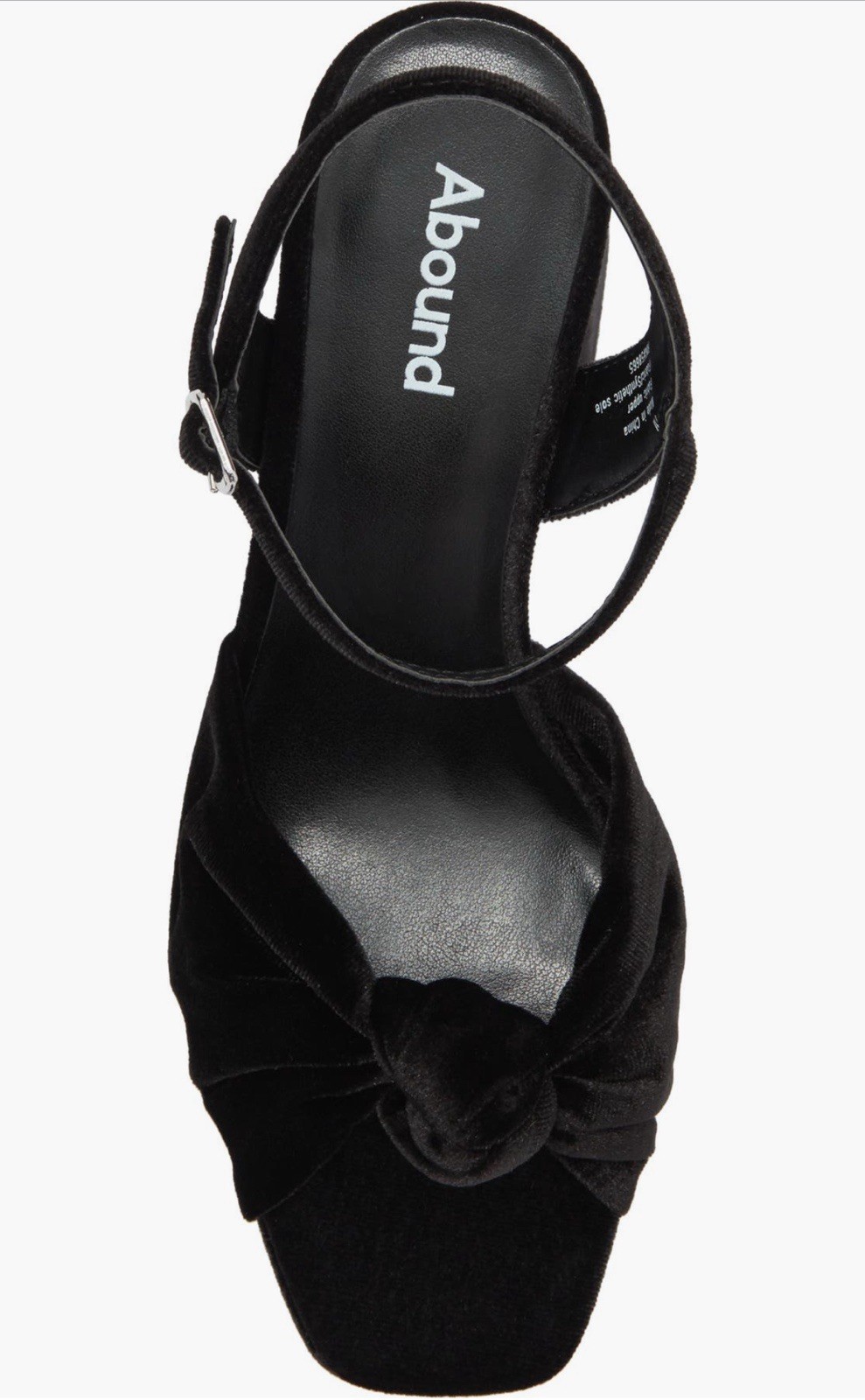 New.! Abound Pamela Velvet Sandals Platform Sz 7M Crisscross Adj Strap Gorgeous