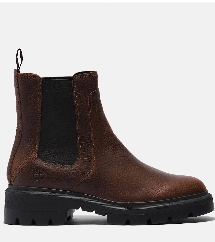Timberland Cortina Valley Womens Pull On Chelsea Boots in Dark Brown US 9.5