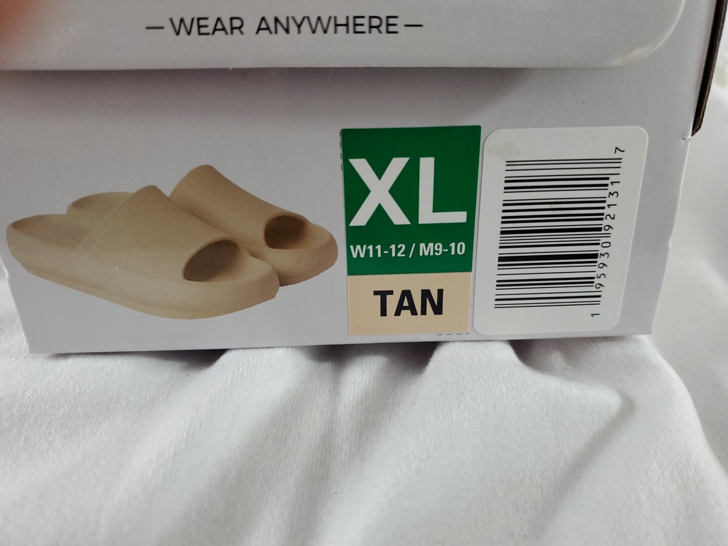 32 DEGREES COOL Cushion Slide Unisex – Tan – XL – W 11-12 M 9-10 NEW & FREE SHIP