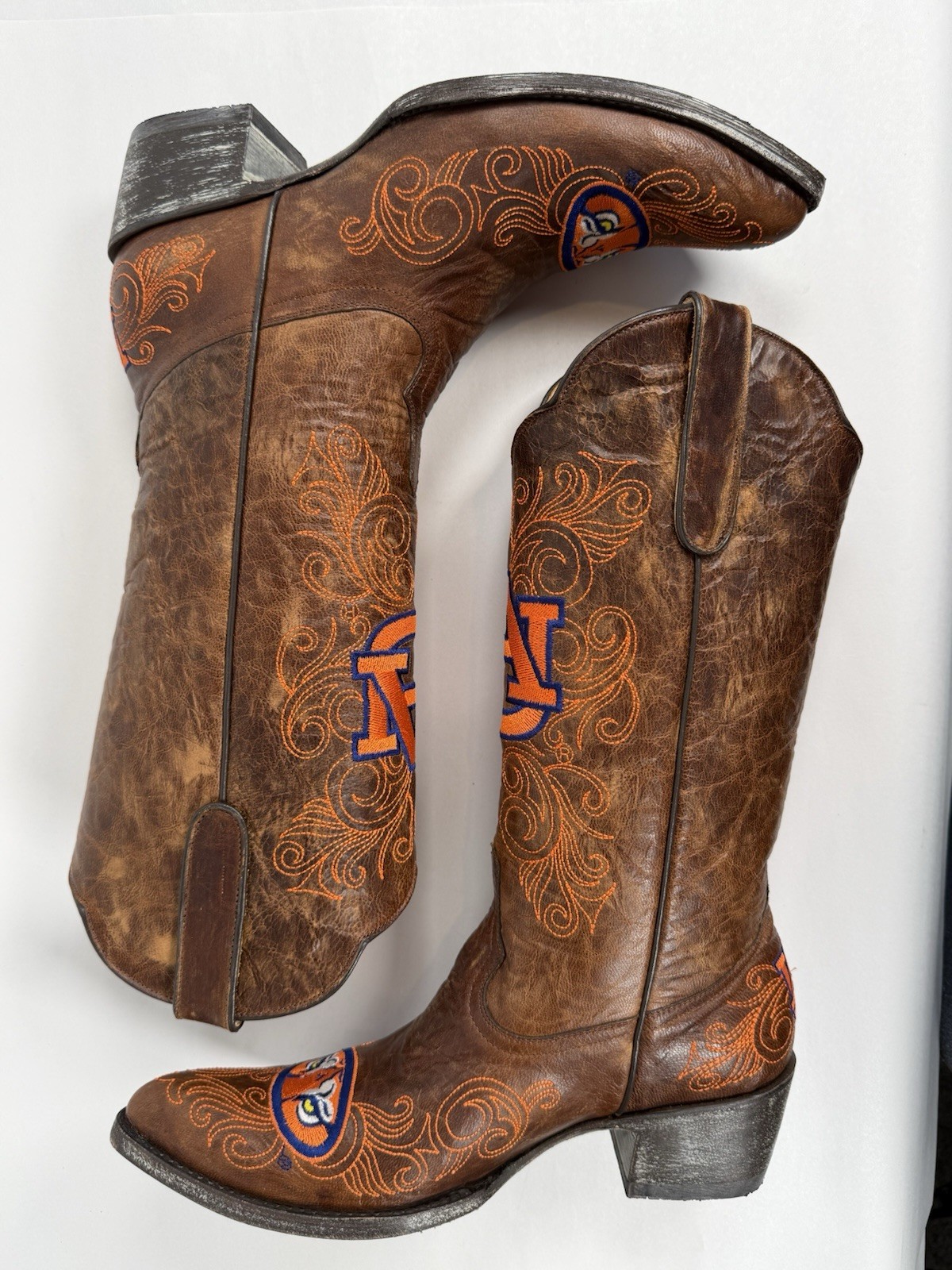 Women’s Gameday Cowgirl Boots By Old Gringo Auburn University Size 9.5 B Western