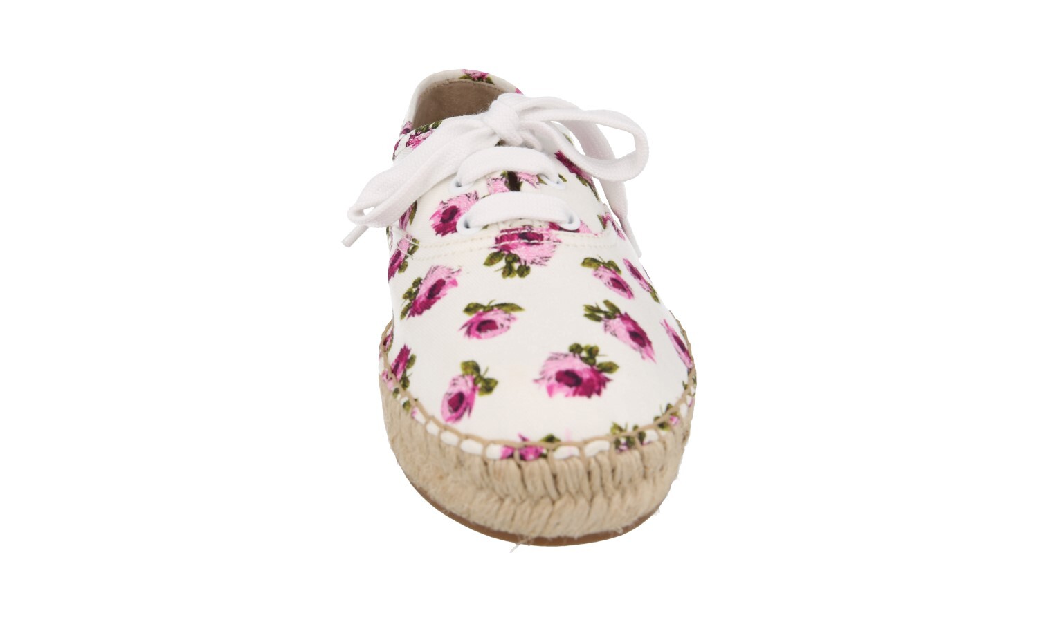 PRADA Canvas Leather Summer Shoes Espadrilles 1E988L Roses NEW – US 6.5 EU 36,5