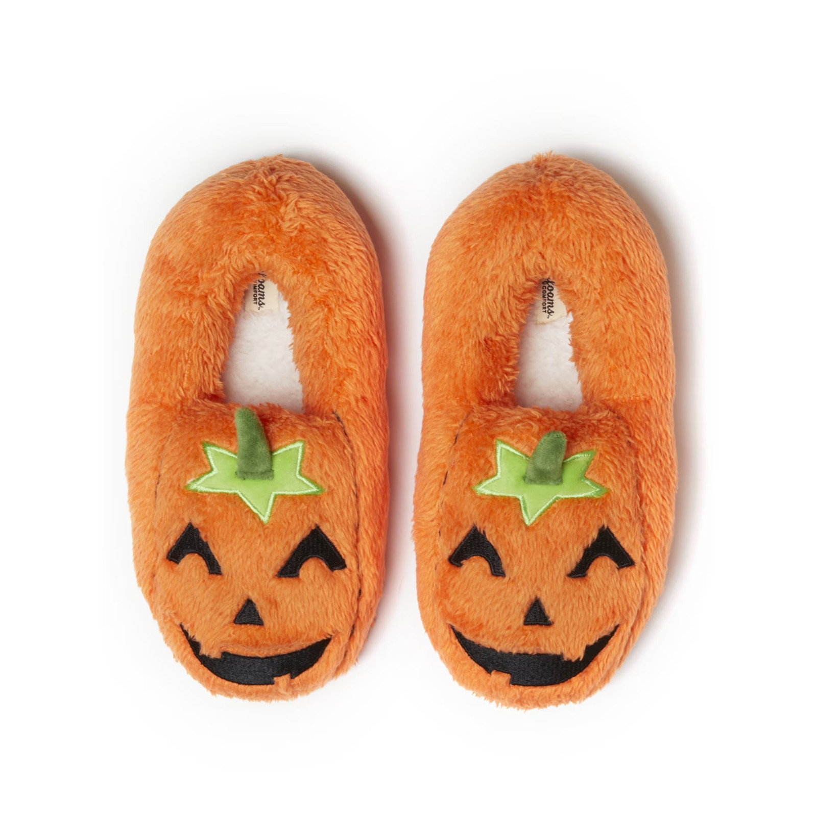 Dearfoams Halloween Pumpkin Closed Back Slippers (W 11-12 / M 9-10)