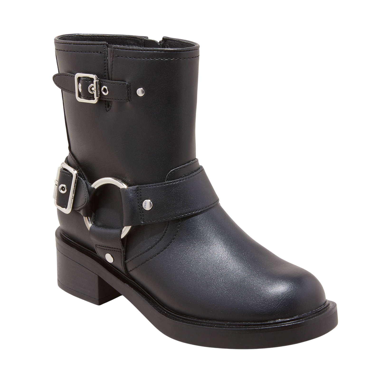 Universal Thread Womens Connor Harness Buckle Ankle Boots 90511576 Black 9M