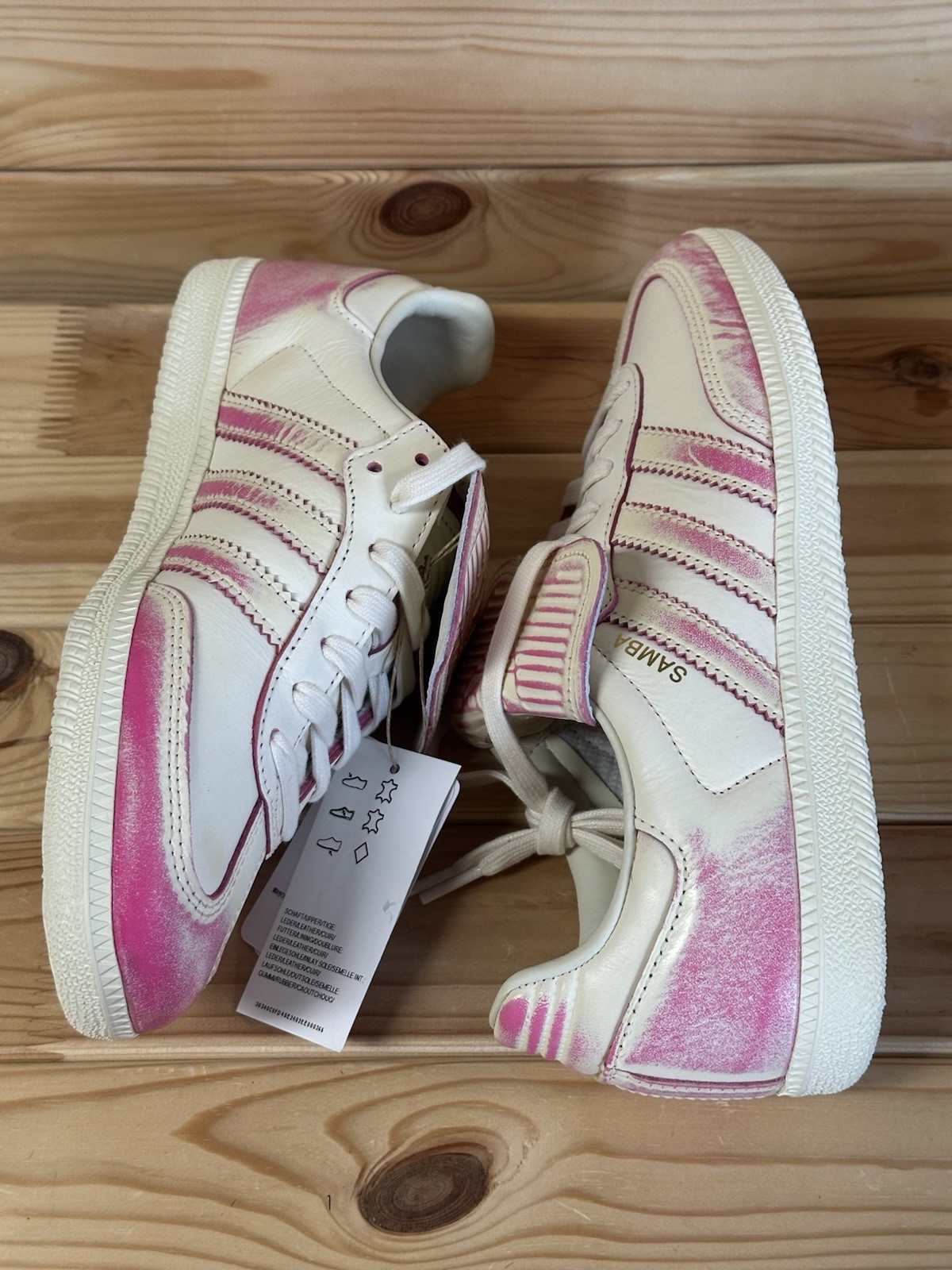 Adidas Samba LT Color Fade Pack – Cream Shock Pink JR5998 Women’s Size 8