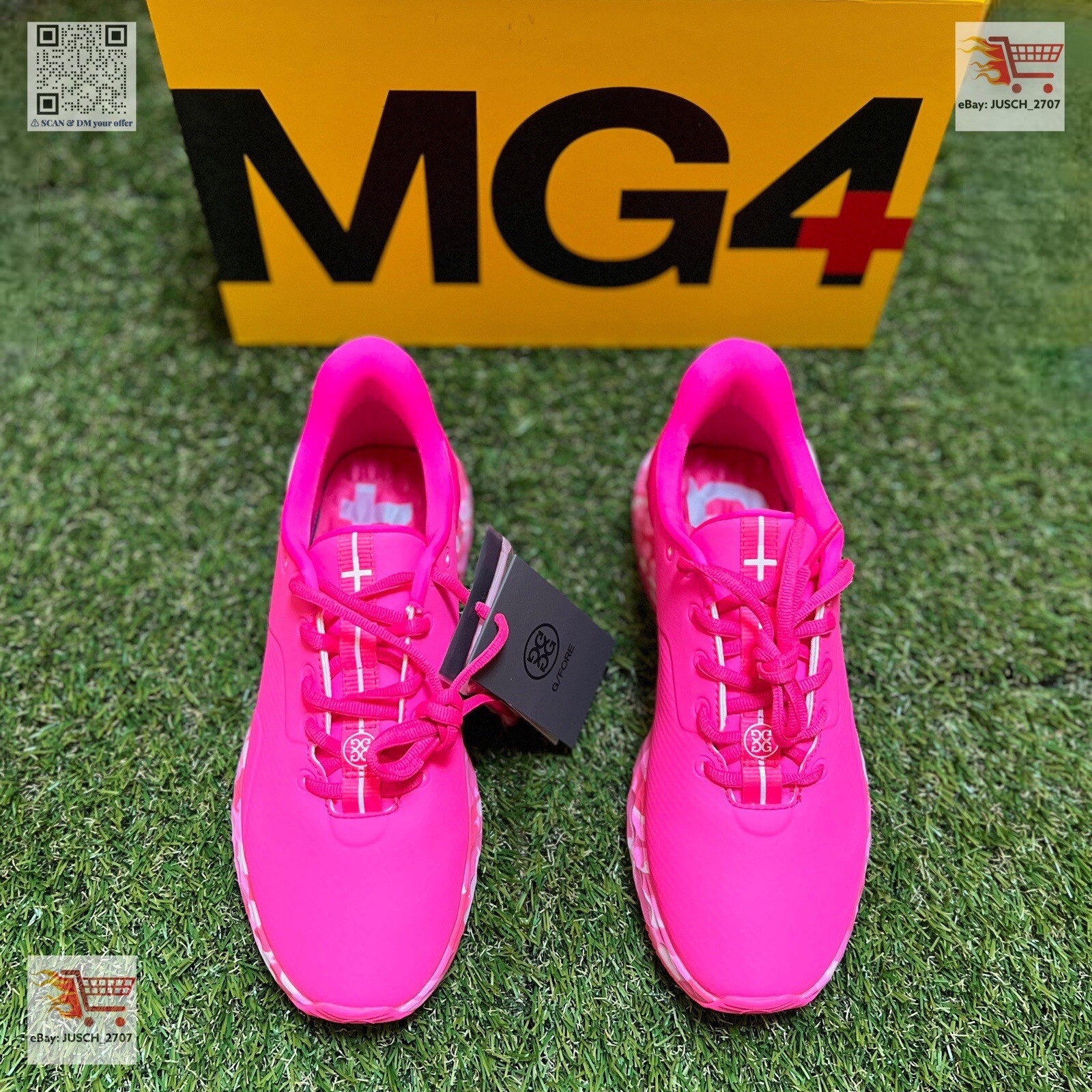 G/FORE GFORE MG4+ Limited Solid Golf Shoe Sneaker ⛳️ LADIES 7.5 ⛳️ Pink Camo
