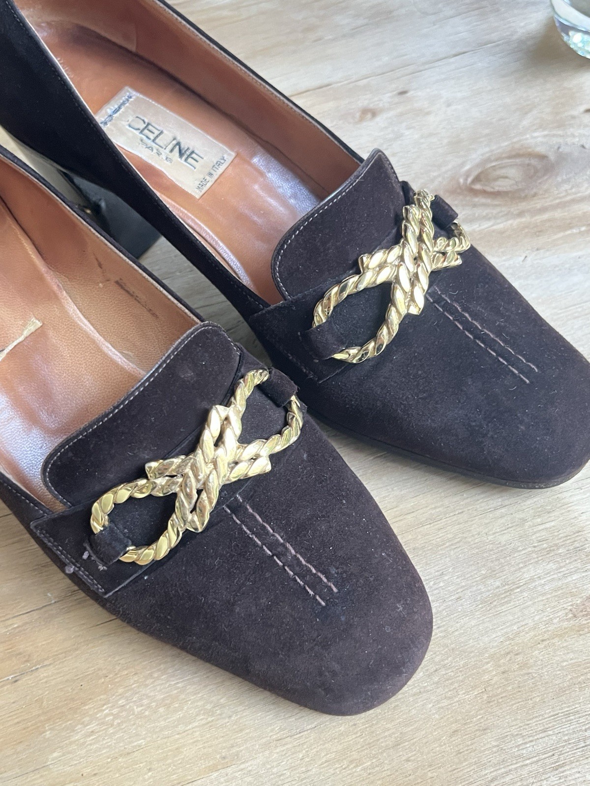 Celine vintage loafer pumps brown | size 36