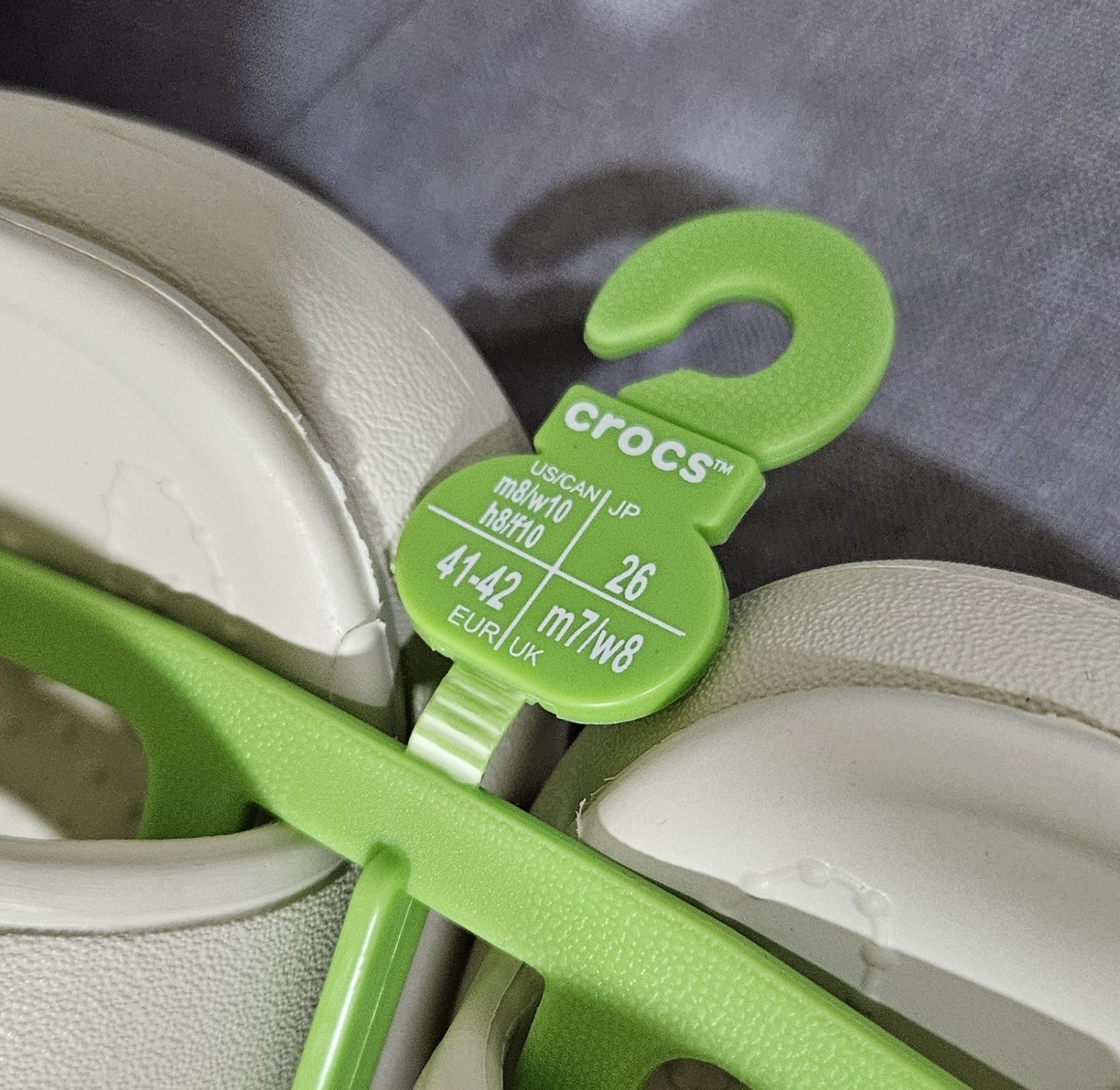 Crocs Crush Sandal Platform 2 Strap Women’s Size 10 Men’s Size 8 Bone 207670