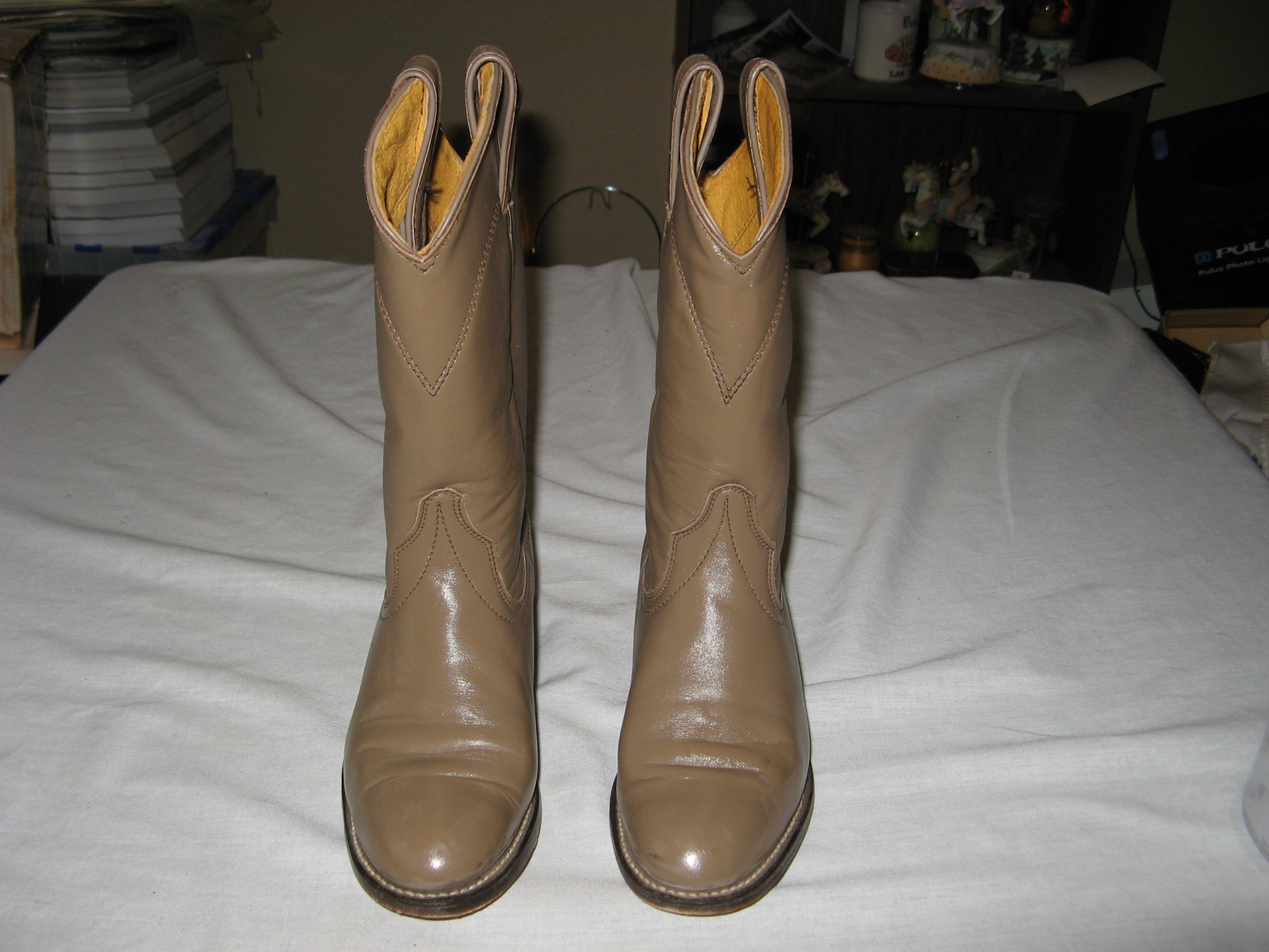 Womens Girls Wrangler Roper Sand Cowboy Boots 4933 Size 5M Nice Boots