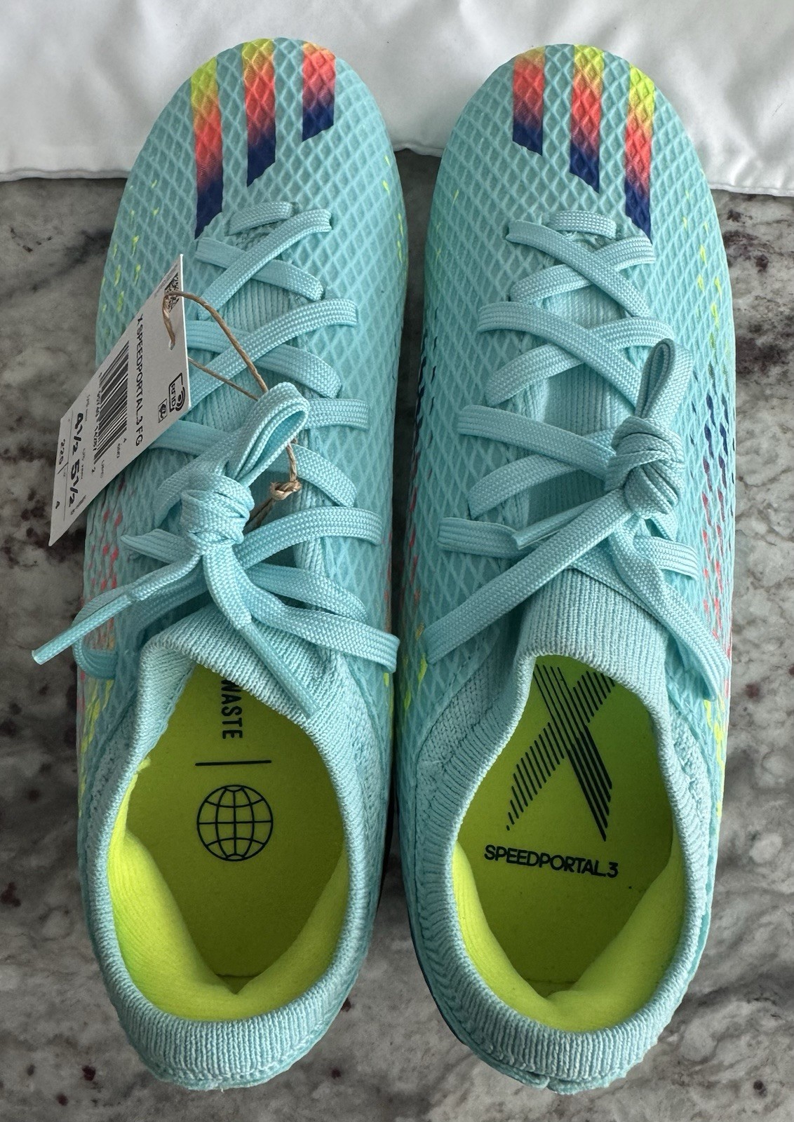 adidas X Speedportal.3 FG Soccer Cleats Aqua US Size 4.5 Men’s / 5.5 Women’s