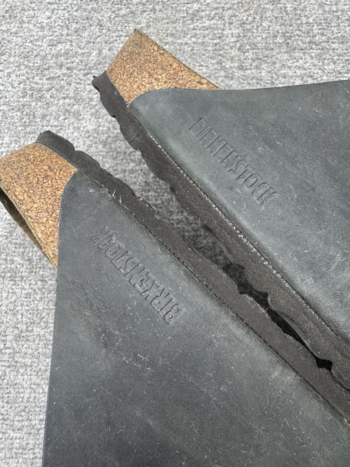 Birkenstock Arizona Soft Footbed Black Suede Leather Sandals 38 Woman’s 8