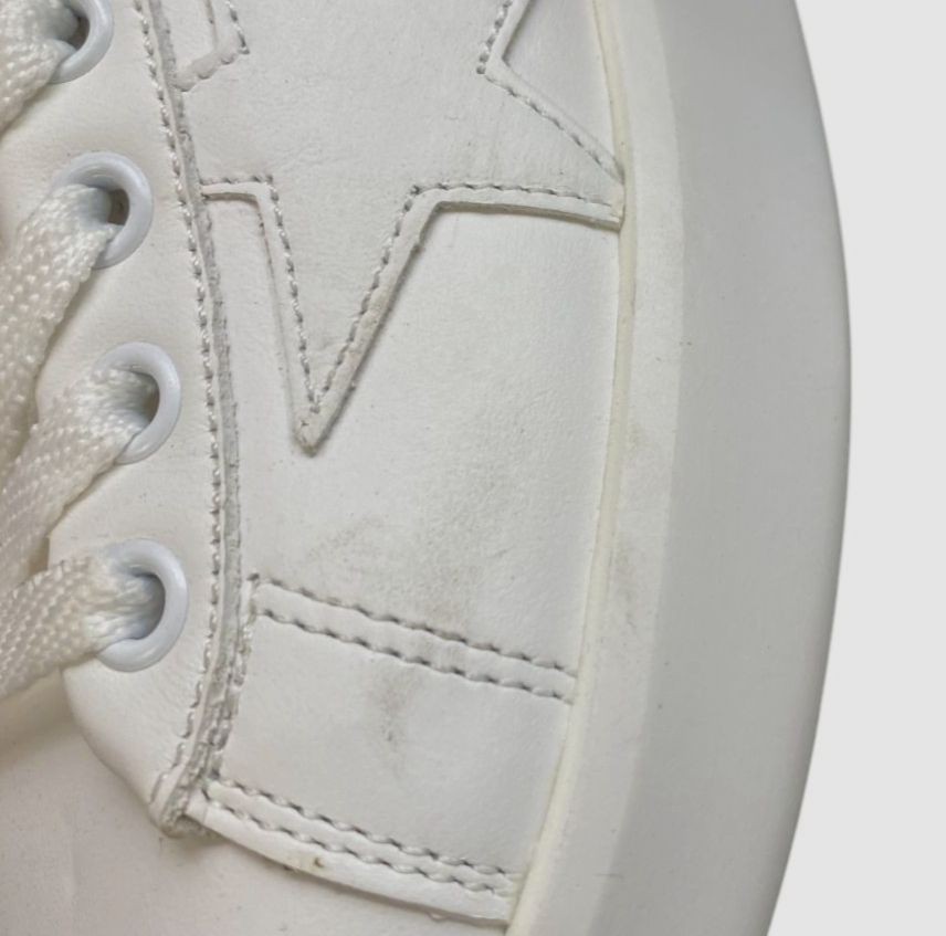 Golden Goose Women’s White Leather Glitter Low-Top Sneaker Left Shoe Only Sz 37