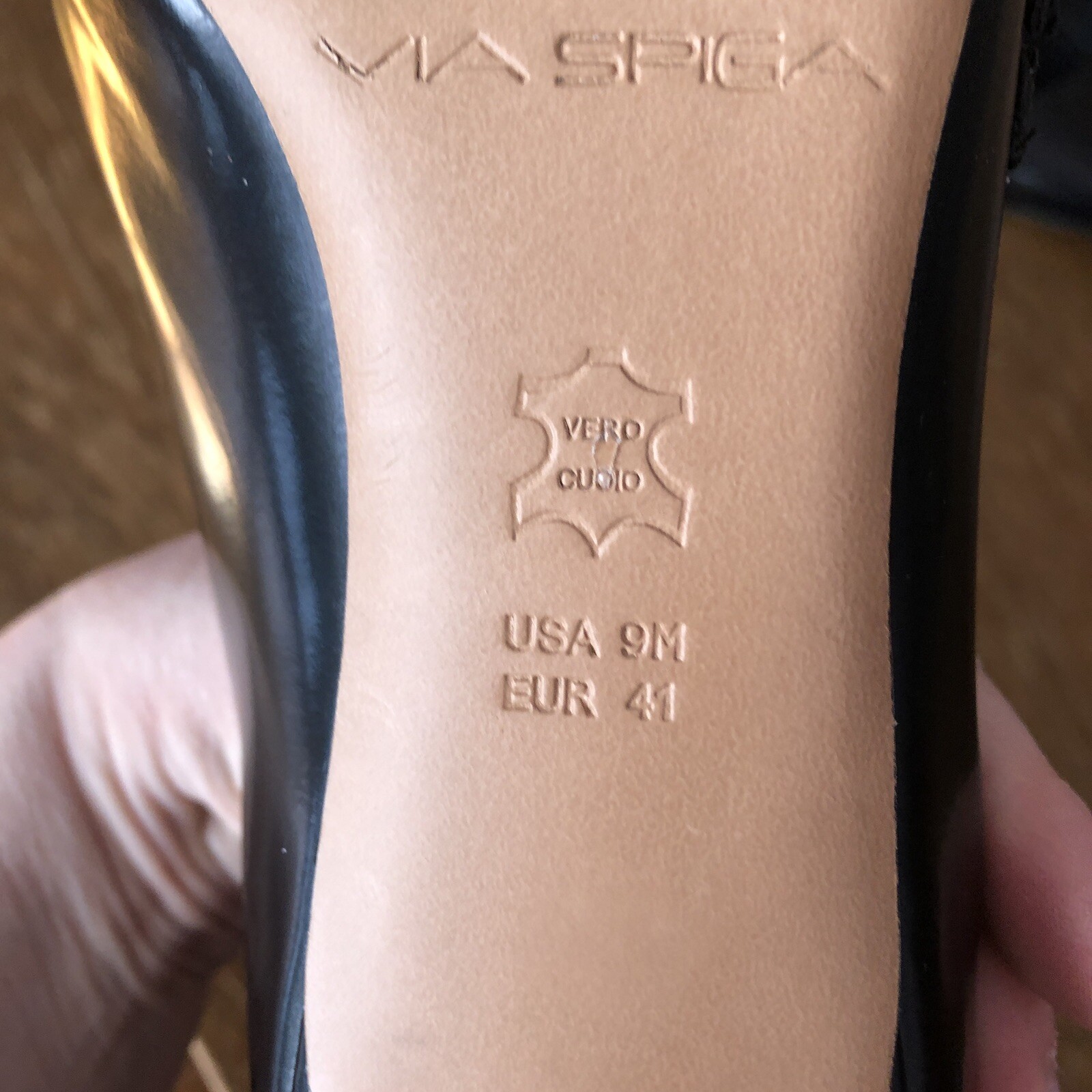 Via Spiga Heels Semi-gloss Pointed Toe stilettos sz 9.5 41 V-Irving