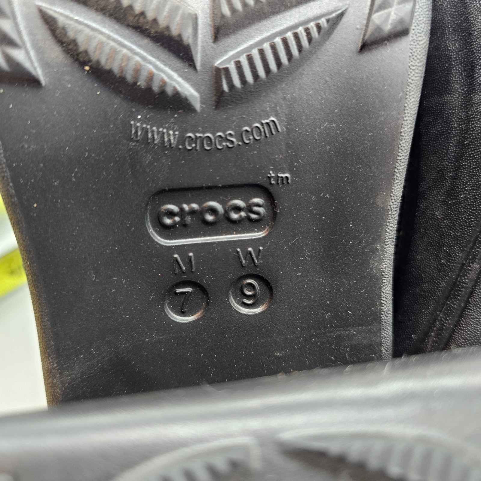 Crocs Siren Clog Black Platform Block Heel Mules Womens 9 Mens 7 208547-001