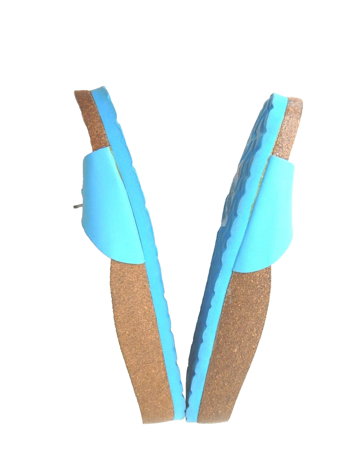 Birkenstock/Tula Blue Birko-Flor Flat Wedge Slide Sandals Sz:7.5 M US/38.5 EU