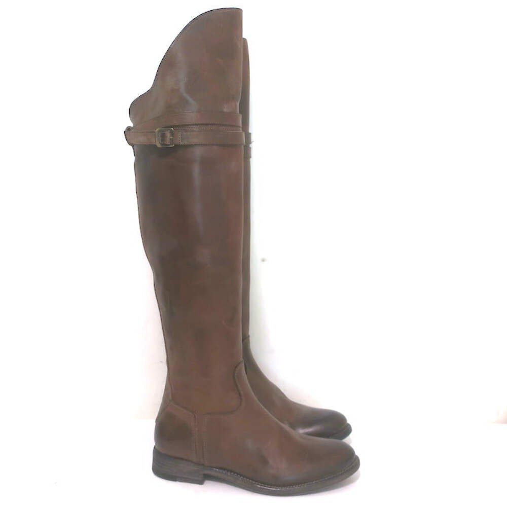N.D.C. Gerda High Over the Knee Riding Boots Brown Leather Size 36 NEW