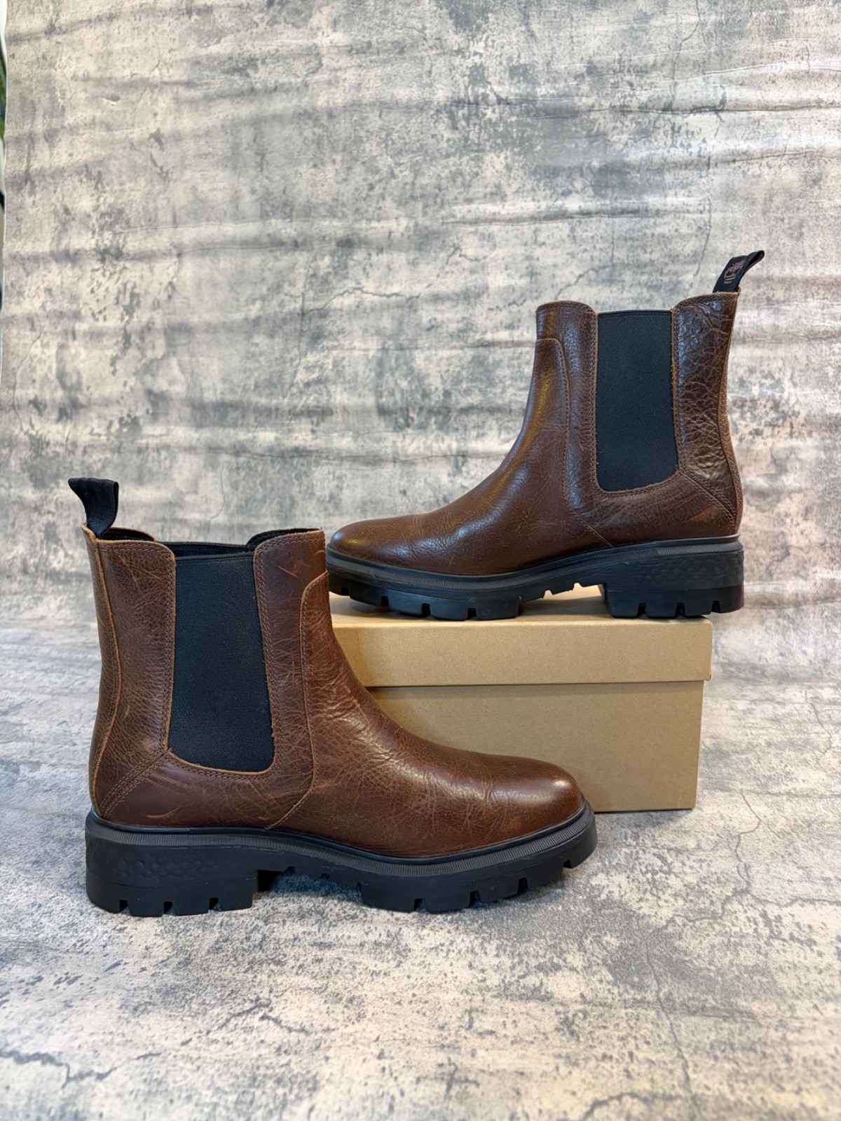 Timberland Cortina Valley Womens Pull On Chelsea Boots in Dark Brown US 9.5