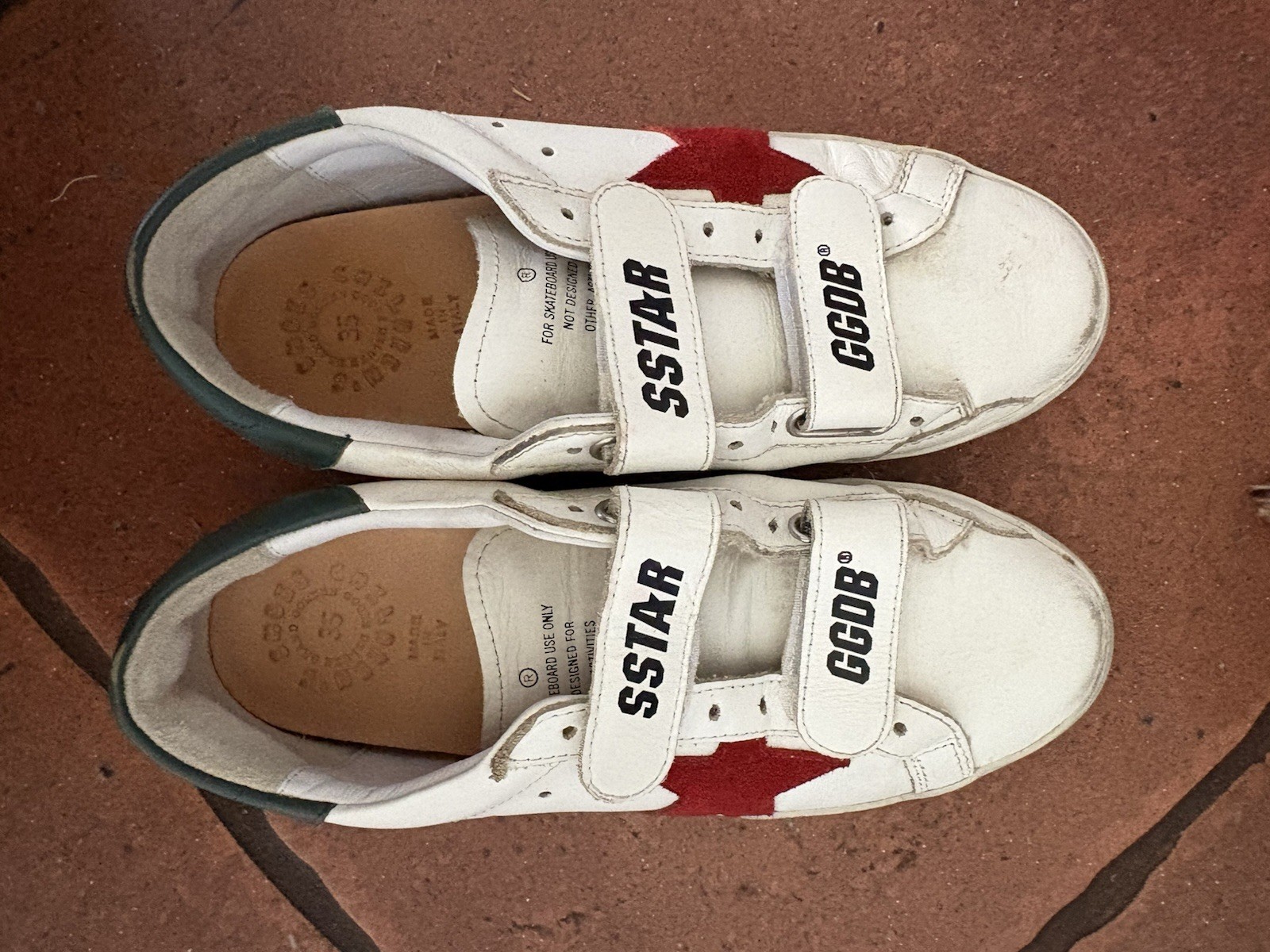 Golden Goose Old School Leather Sneakers Size 35