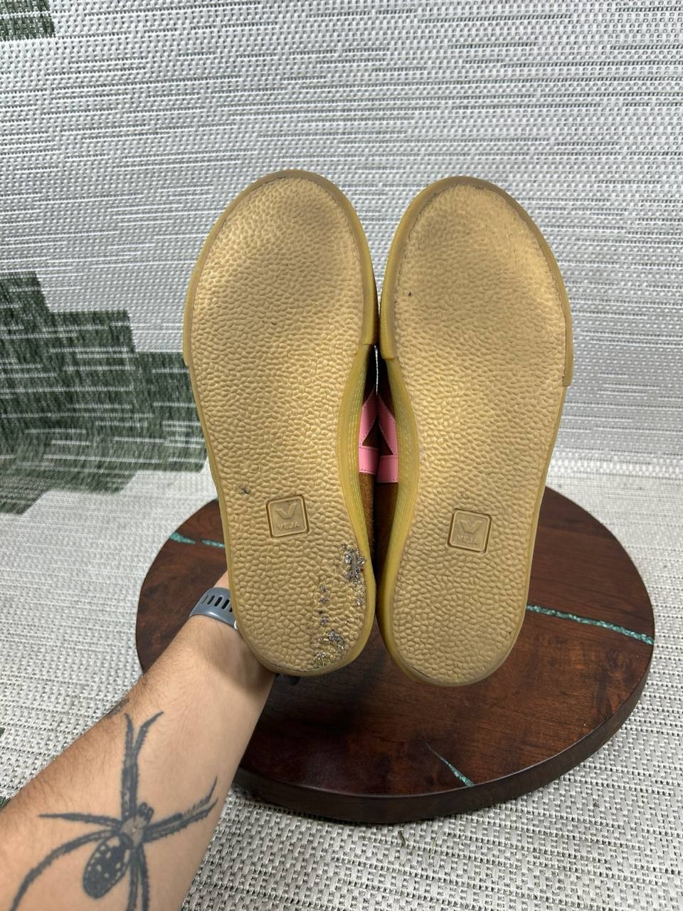Veja Shoes Women Size 8 Make My Lemonade Volley Camel Pink Suede Low Top Sneaker