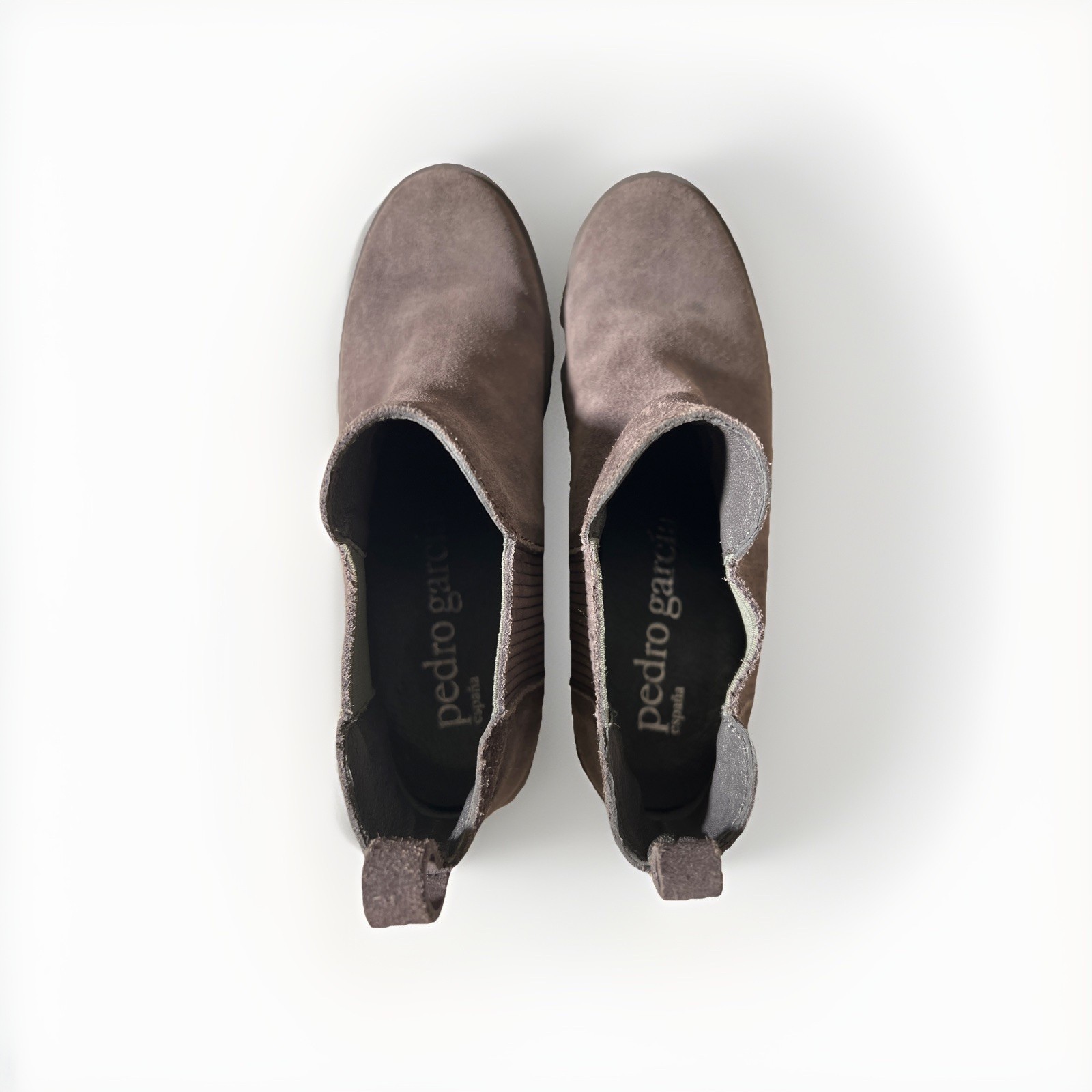 PEDRO GARCIA Paule Fox Castoro 166129 Womens Gray Suede Pull On Boots 39 US 8.5