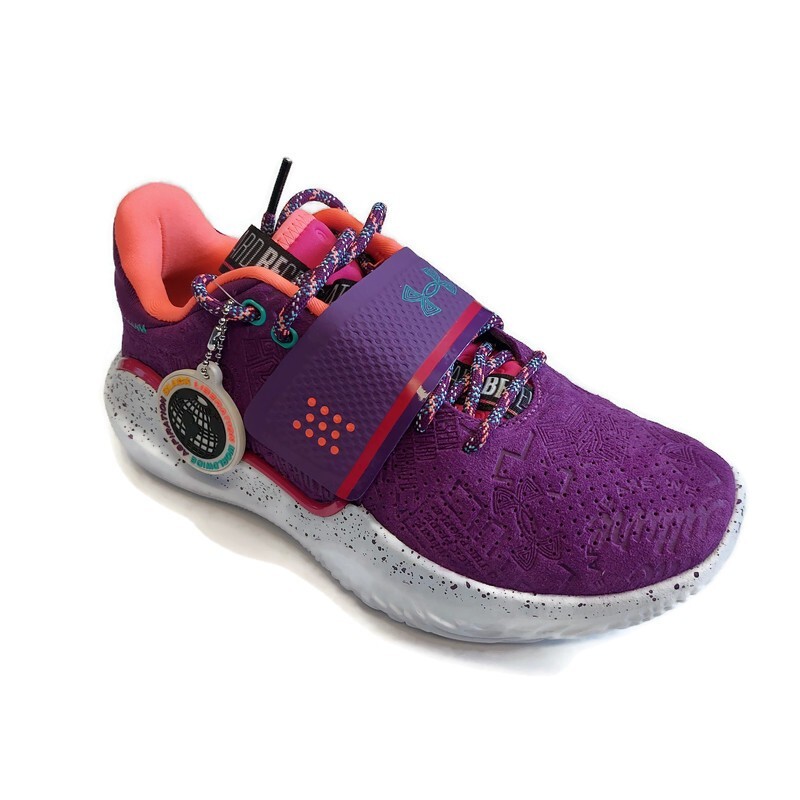 Under Armour Mens 5.5 Womens 7 Flow FUTR X BHM Black History Basketball Sneakers