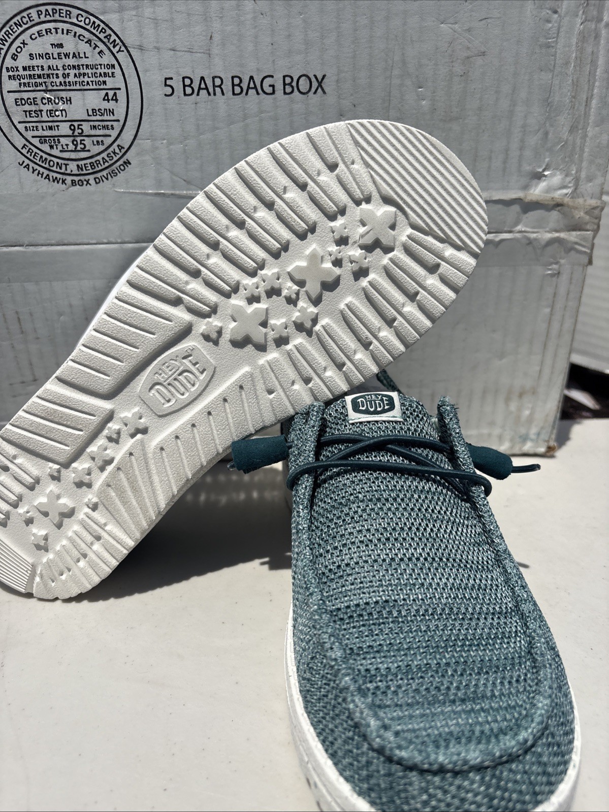 Hey Dude Deep Teal Wendy Stretch Sox W8