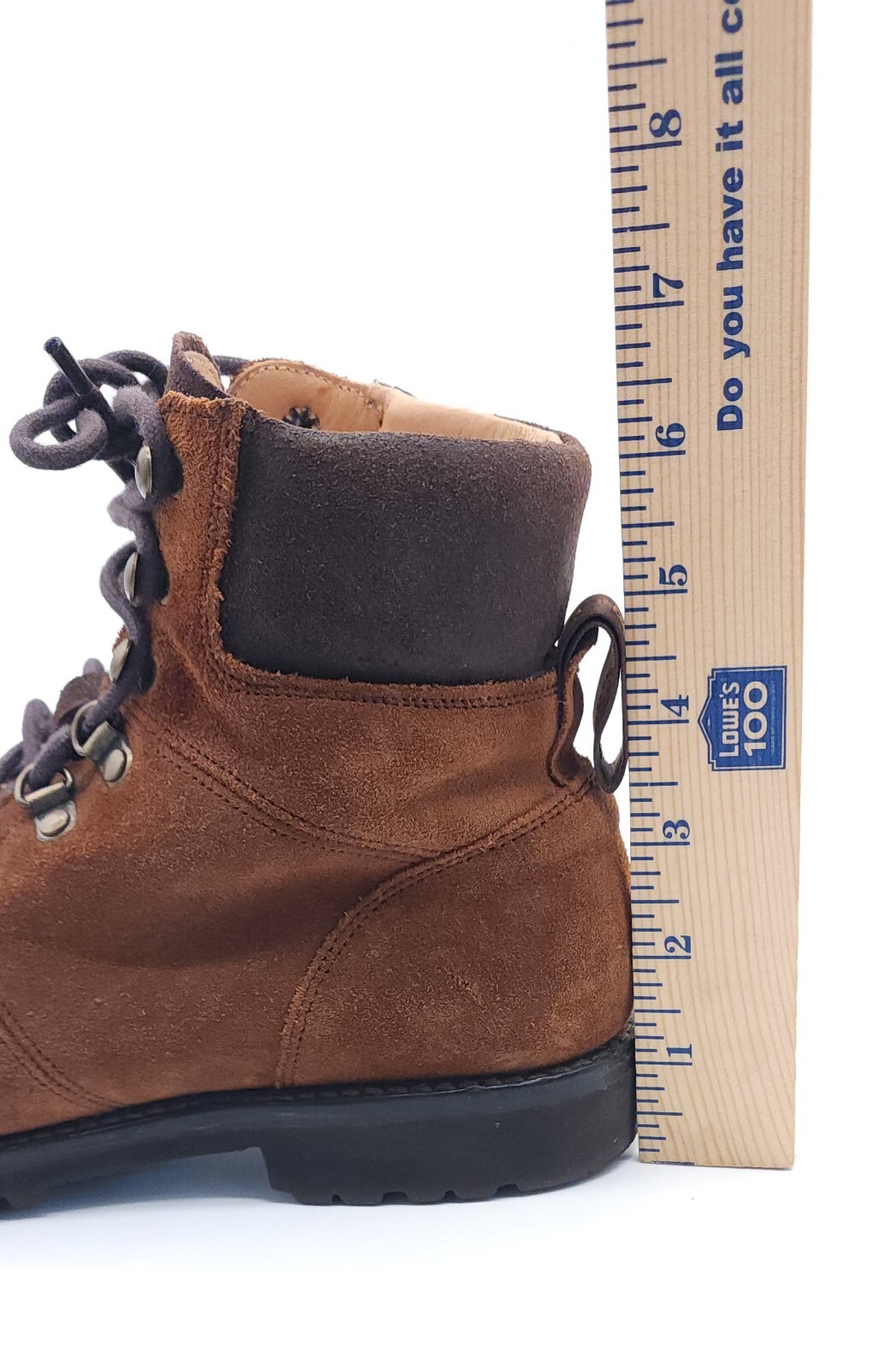 Joseph CHEANEY Penny Hiker Boot Fox Suede Brown Vibram Sole Women’s Size US 9
