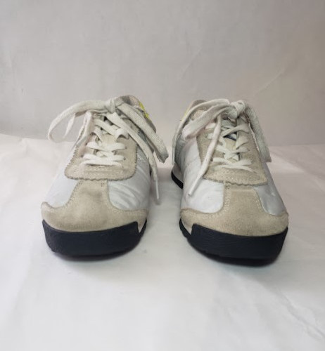 Bimba Y Lola Low Top Lace Up Sneakers EUR 37 Women’s 6.5 Suede Leather Beige Gym