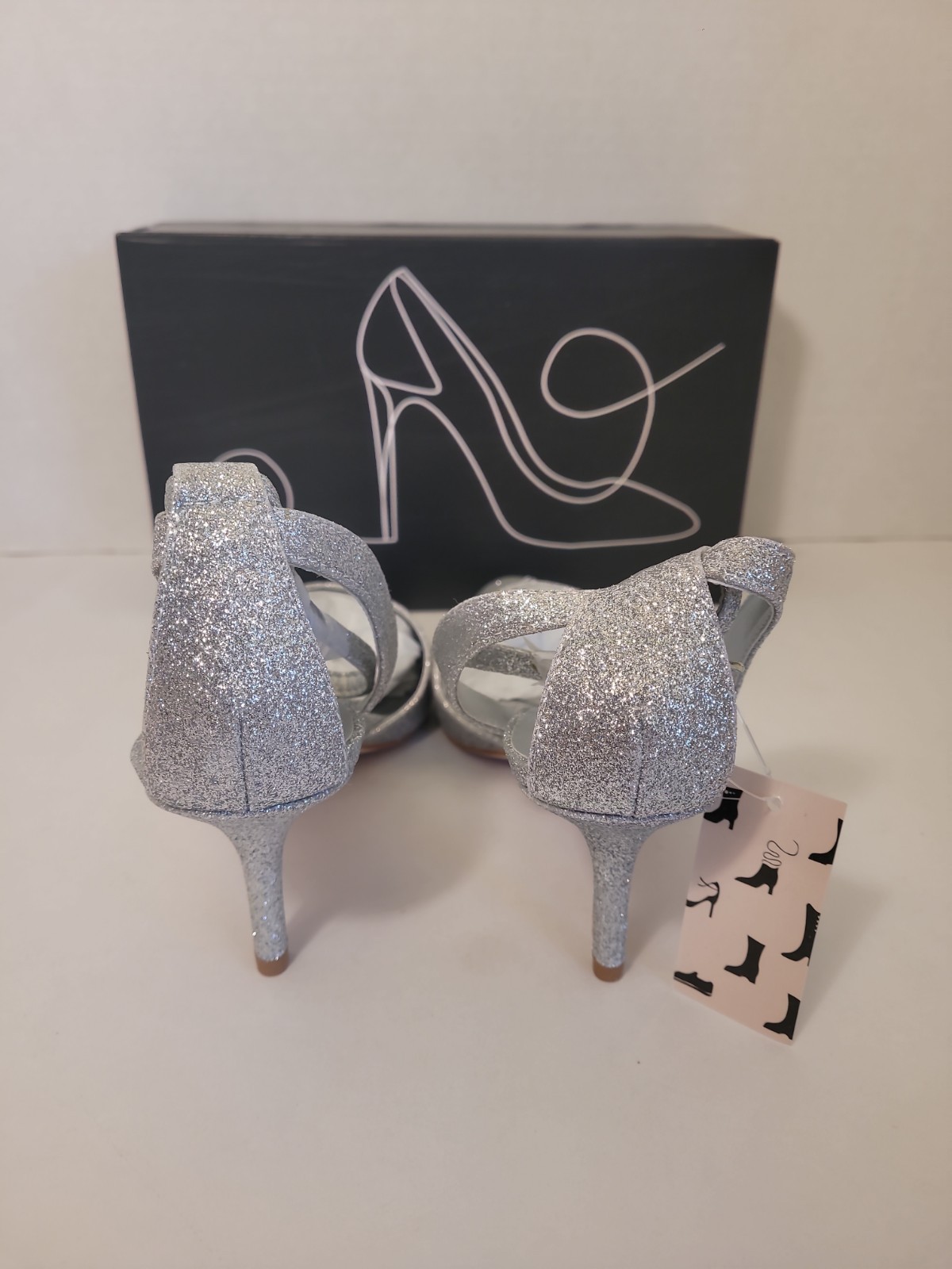 mysoft Women’s Stilettos Classic Strappy Open Toe Pump Heel Sandals Size 9