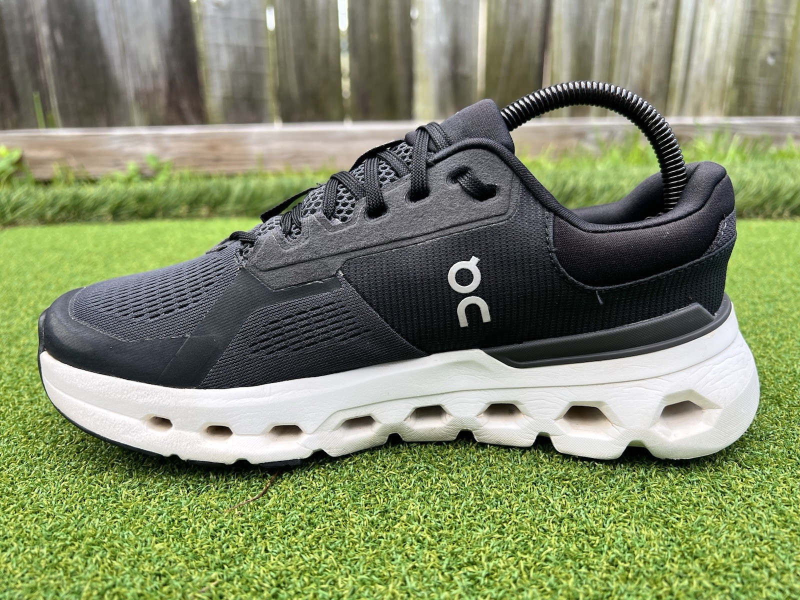 On Cloudrunner 2 Women’s Road Running Shoes Size 7.5 Eclipse Black Lace Up